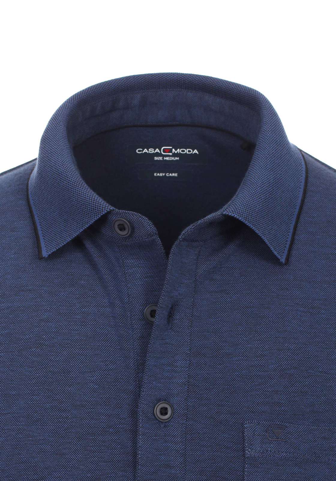 3-4060031357098-casa-moda-polo_HR CASA MODA comfort fit poloshirt, marine blauw melange