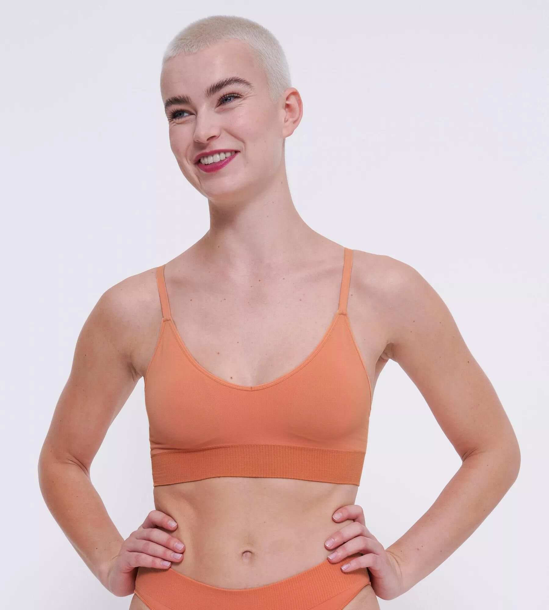 Sloggi Women EVER Infused Multi Vit Bralette, bralette, abrikoos oranje