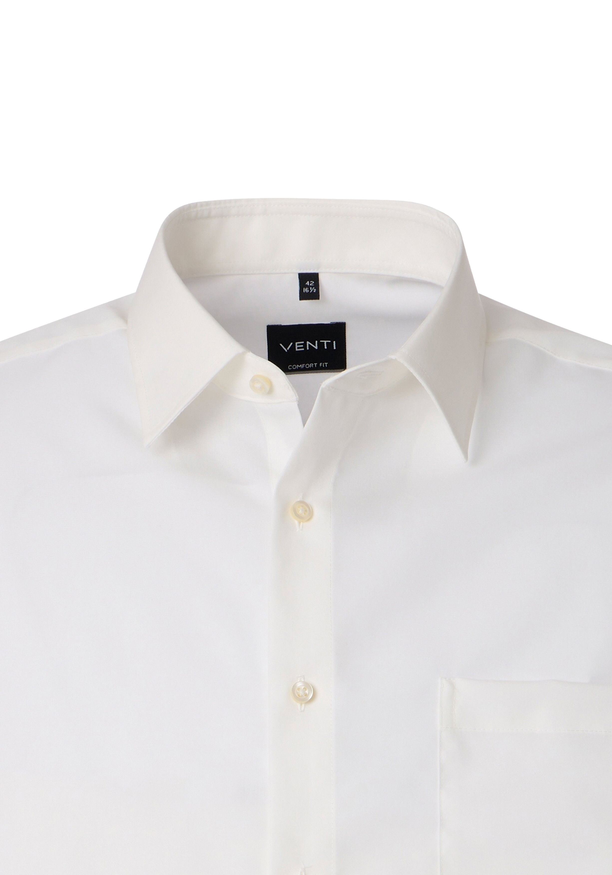 VENTI CASA MODA comfort fit overhemd, structuur, offwhite