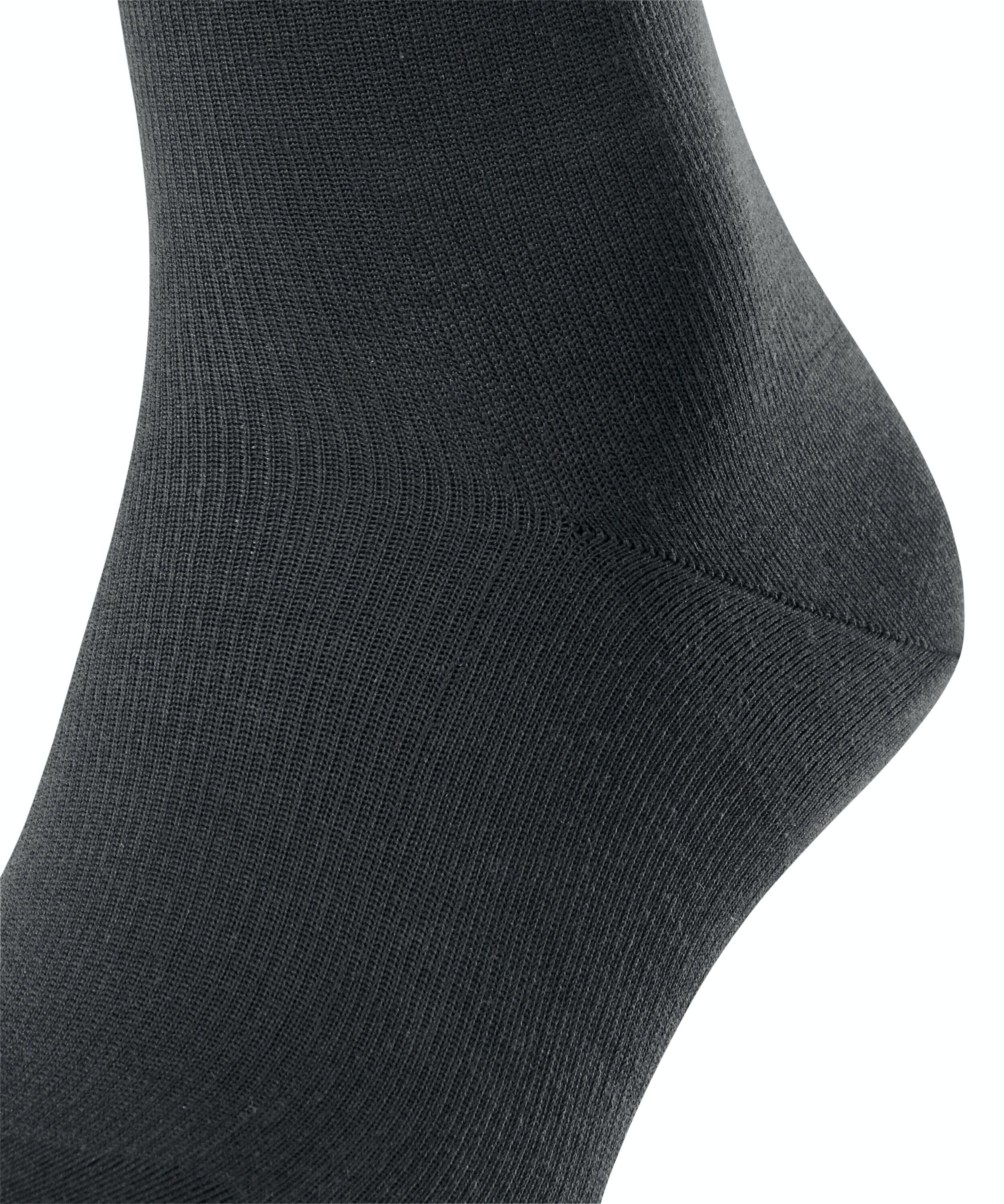 FALKE Energizing Cotton heren kniekousen, antraciet (anthracite)