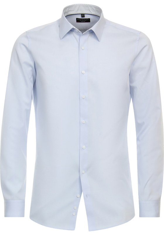 Redmond slim fit overhemd, popeline, blauw Redmond slim fit overhemd, popeline, blauw