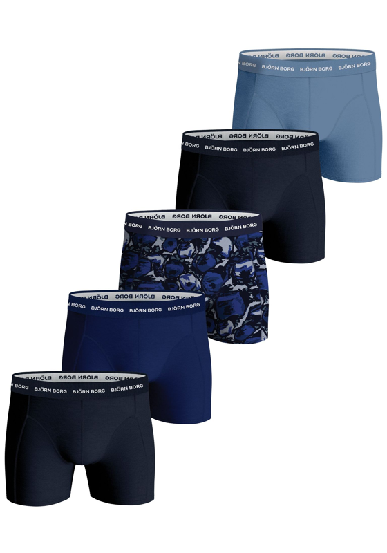 Bjorn Borg Cotton Stretch boxers, heren boxers normale lengte (5-pack), multicolor Bjorn Borg Cotton Stretch boxers, heren boxers normale lengte (5-pack), multicolor