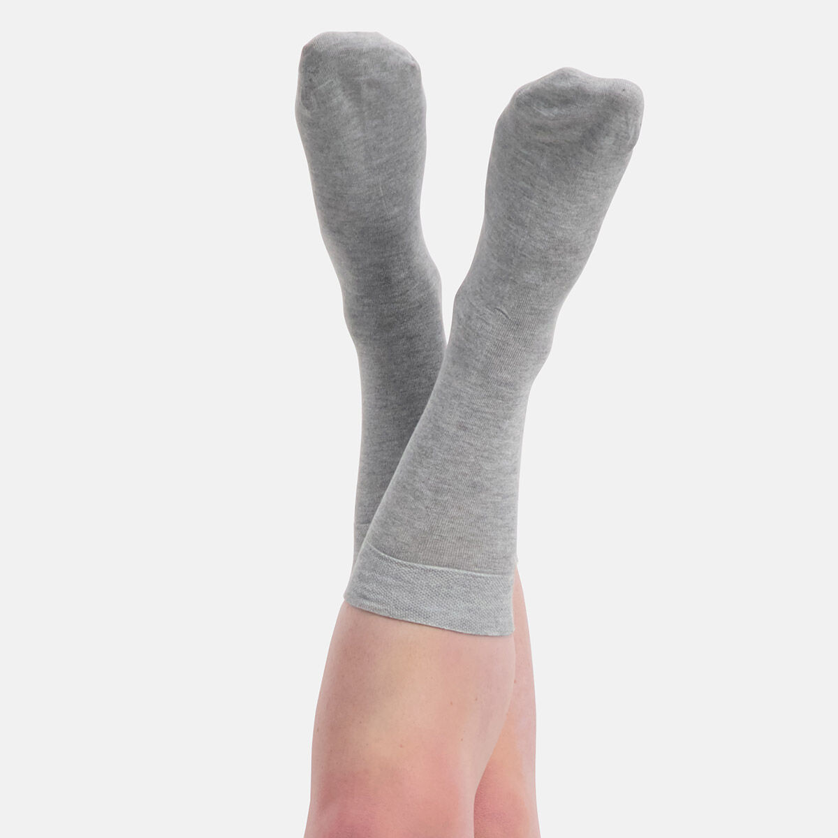 Bamboo Basics Beau socks (3-pack), unisex sokken, grijs melange