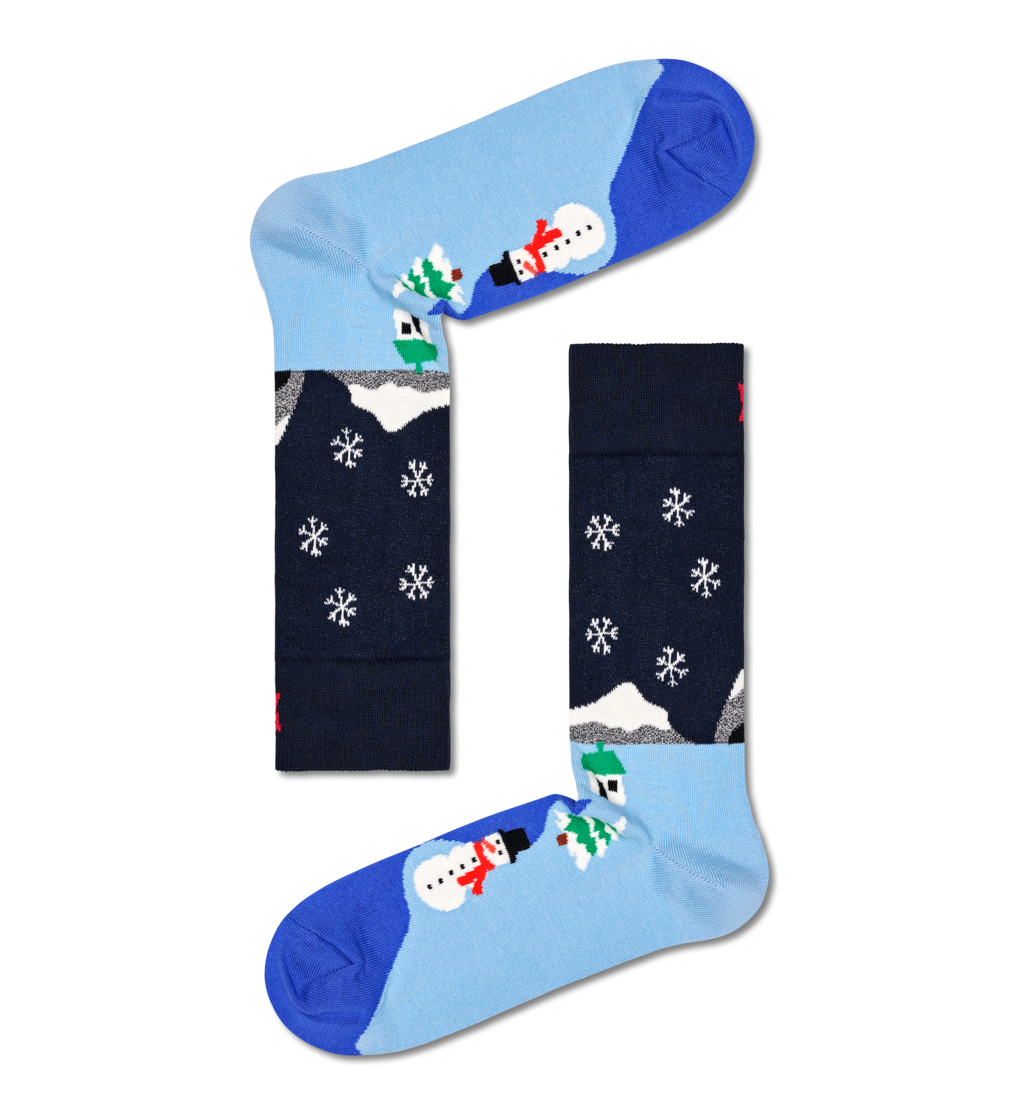 Happy Socks Snowman Socks Gift Set (3-pack), unisex sokken in cadeauverpakking