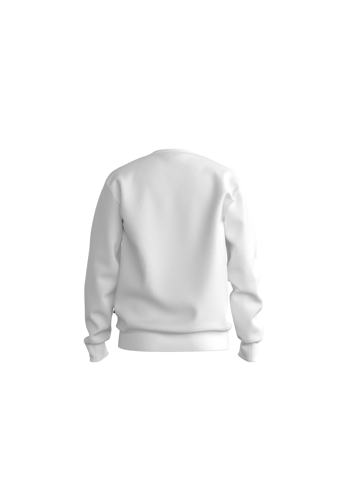 50496642_100_110 BOSS Soleri regular fit trui katoen, heren sweatshirt middeldik, wit