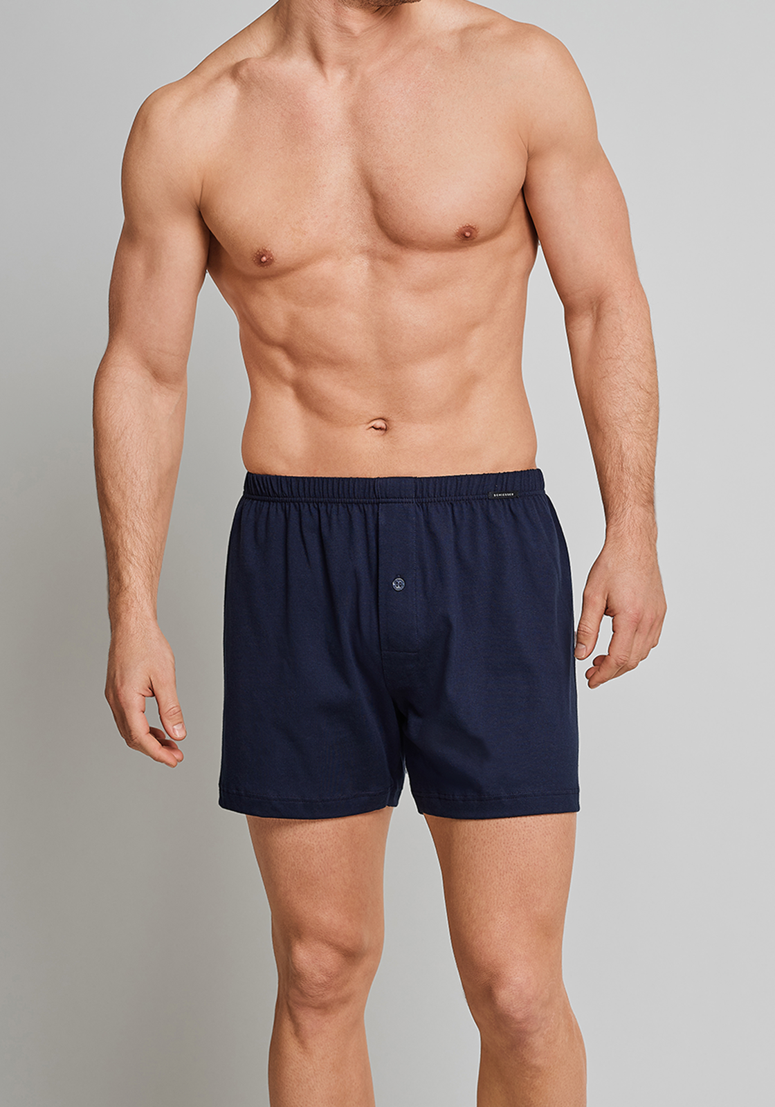 3-4007065803931-schiesser-boxershorts-2p_HR SCHIESSER Cotton Essentials boxershorts wijd (2-pack), tricot, donkerblauw