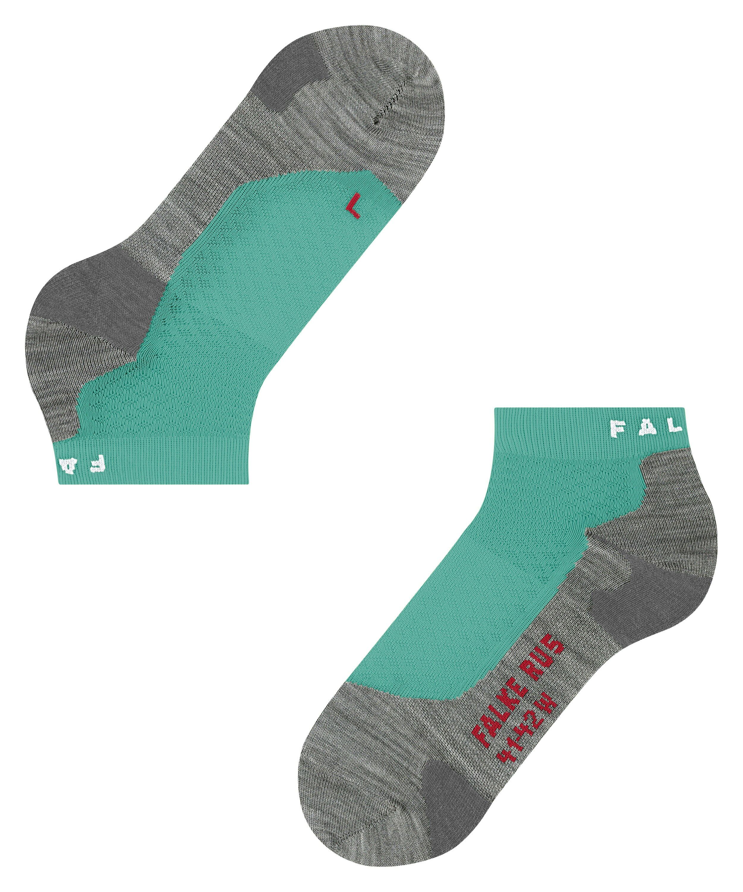 FALKE RU5 Race Short dames running sokken kort, blauw (fiji)