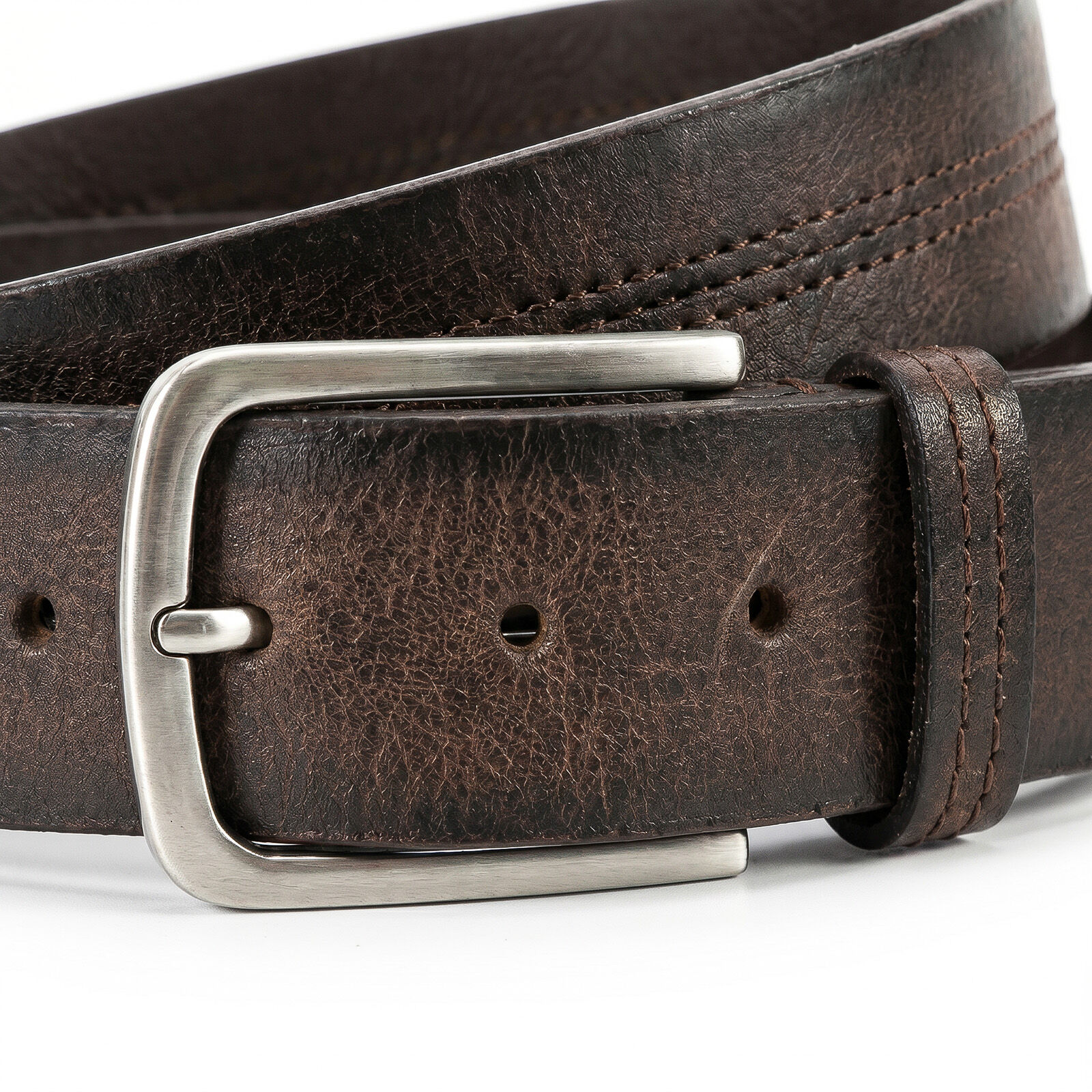 HECHTER leren heren riem, bruin
