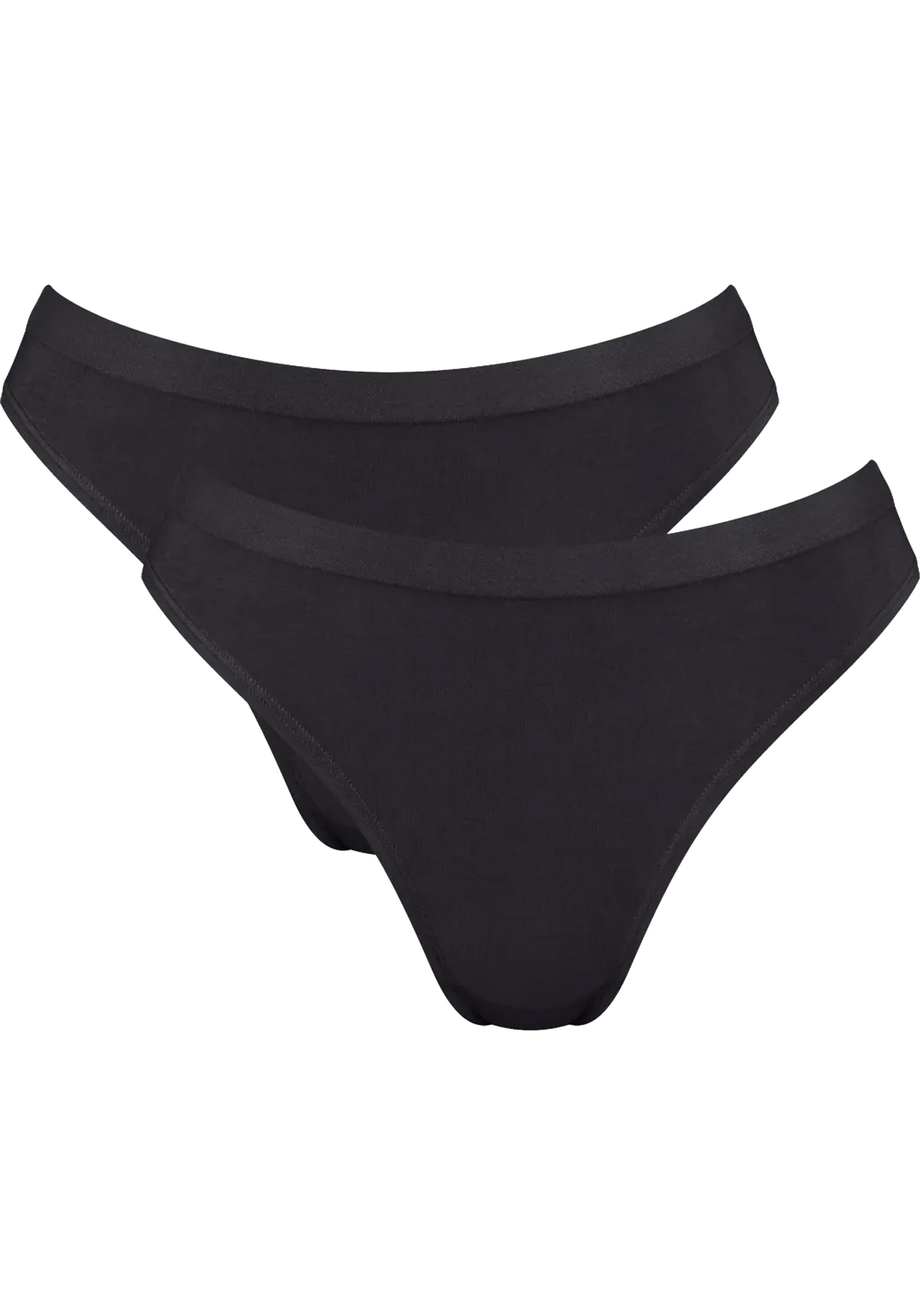 Sloggi Women GO Sense High leg (2-pack), dames slip, zwart