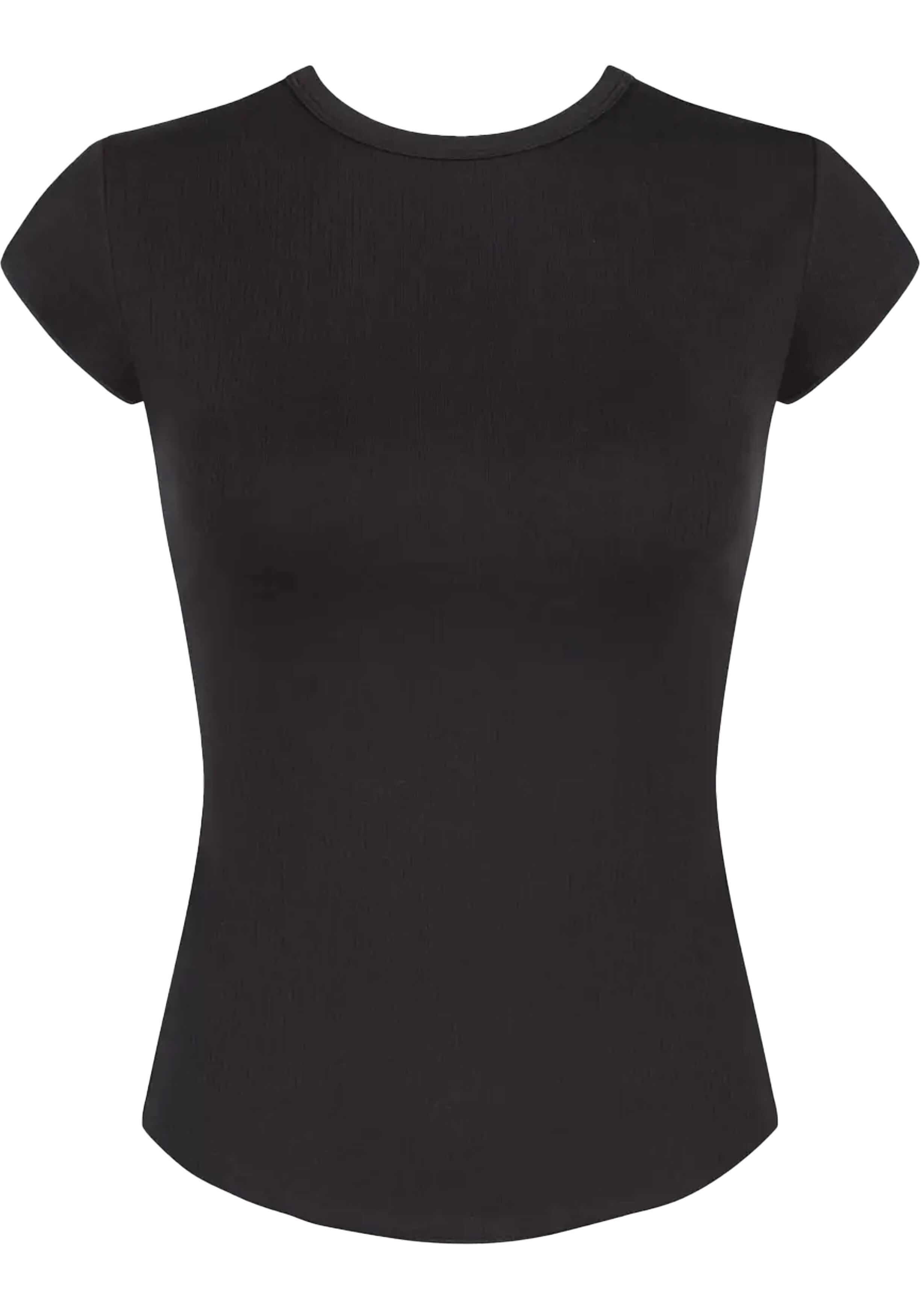 Sloggi Women GO Ribbed T-Shirt (1-pack), dames T-shirt, zwart