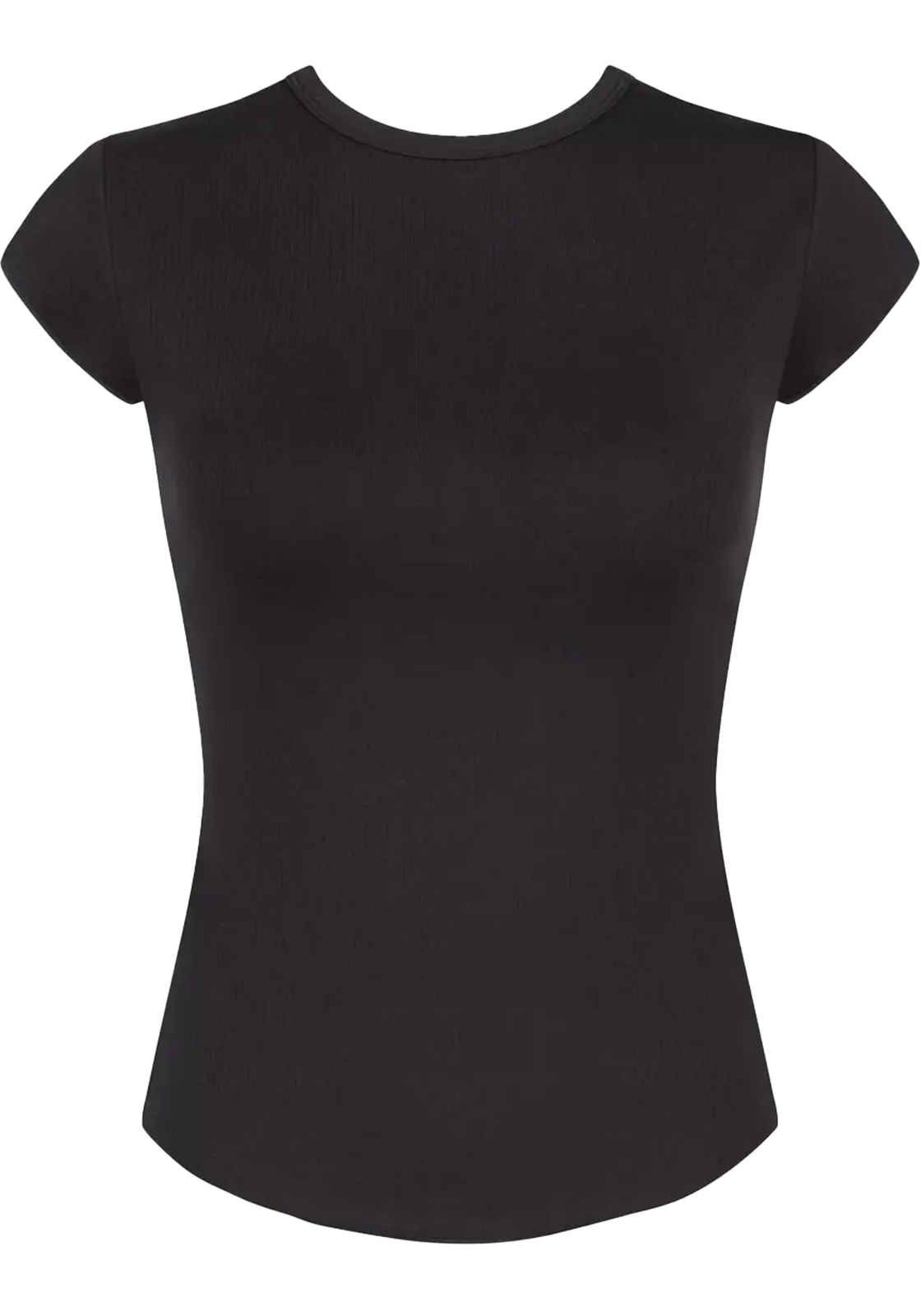 Sloggi Women GO Ribbed T-Shirt (1-pack), dames T-shirt, zwart Sloggi Women GO Ribbed T-Shirt (1-pack), dames T-shirt, zwart