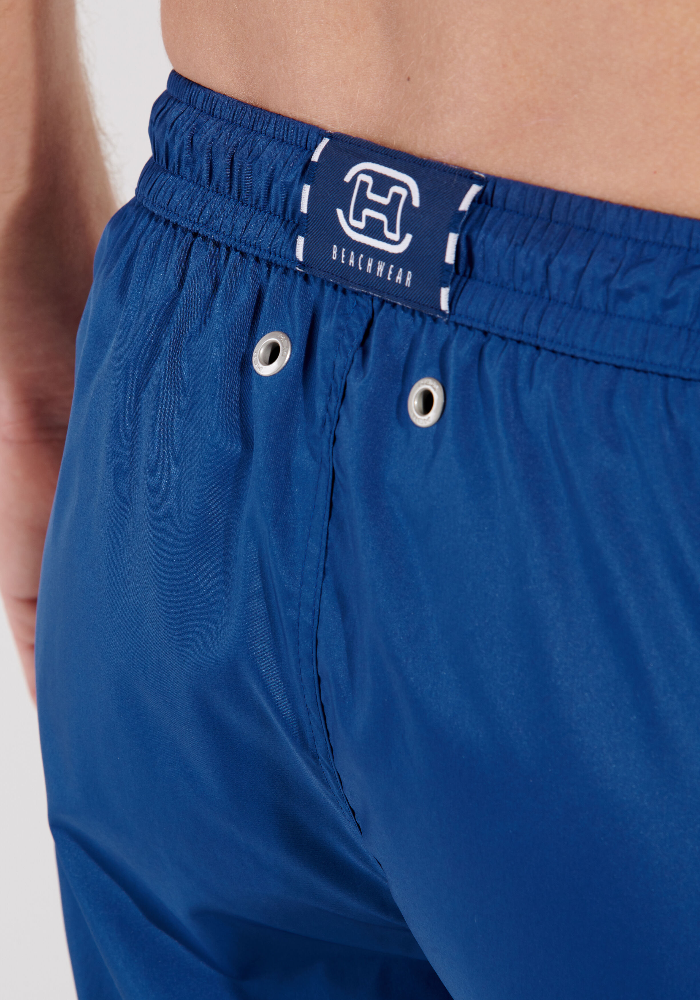 HOM Nautical cup beach boxer, heren zwemshort, donkerblauw