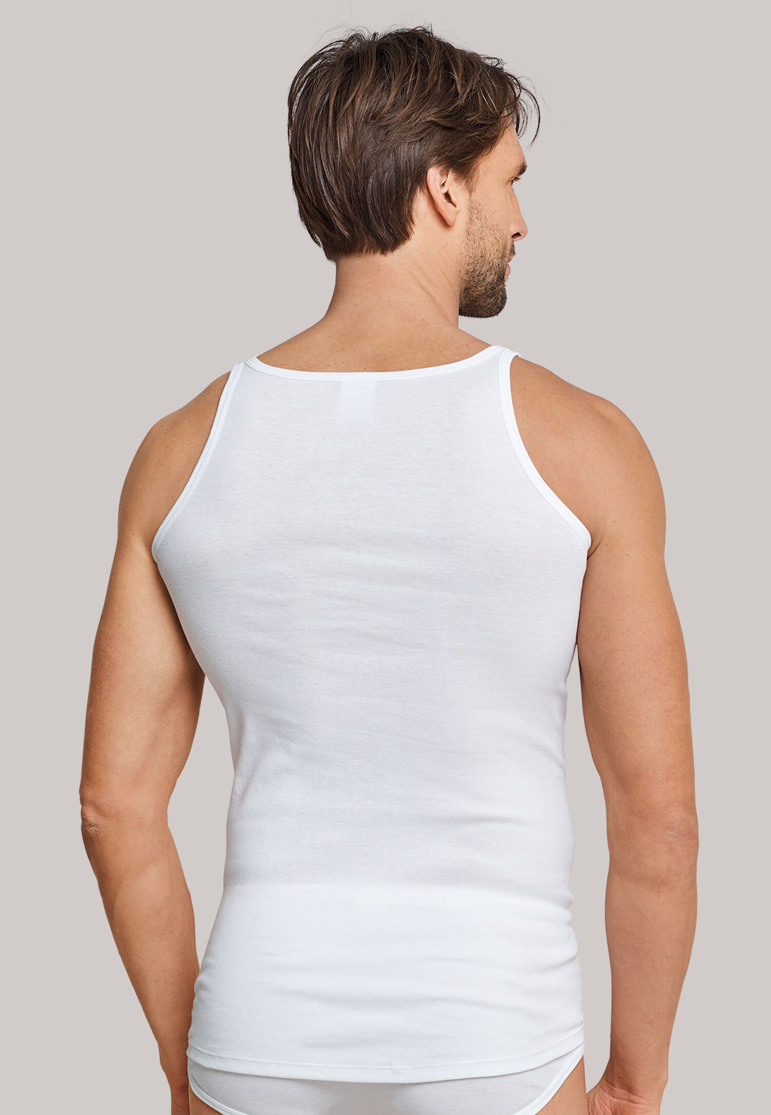 SCHIESSER Original Feinripp singlet (1-pack), wit