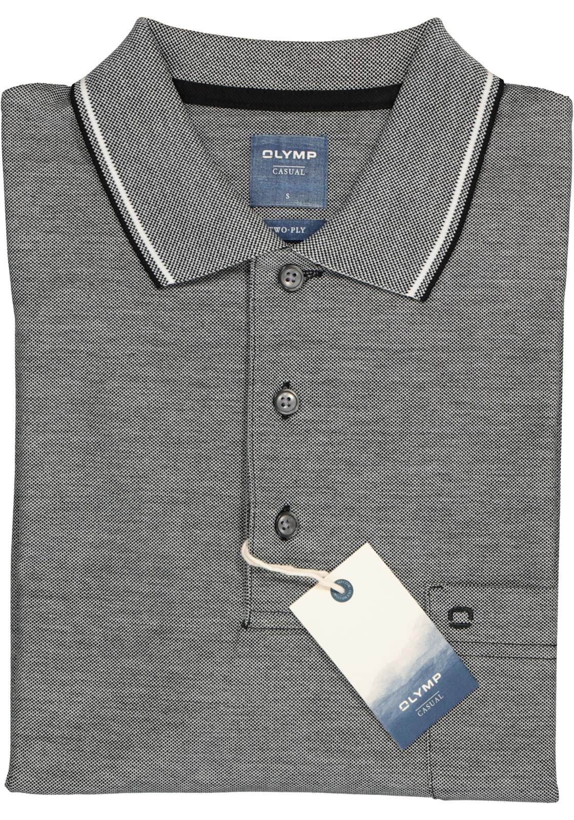 4-4057242376536_olymp_polo_HR OLYMP modern fit poloshirt, zwart