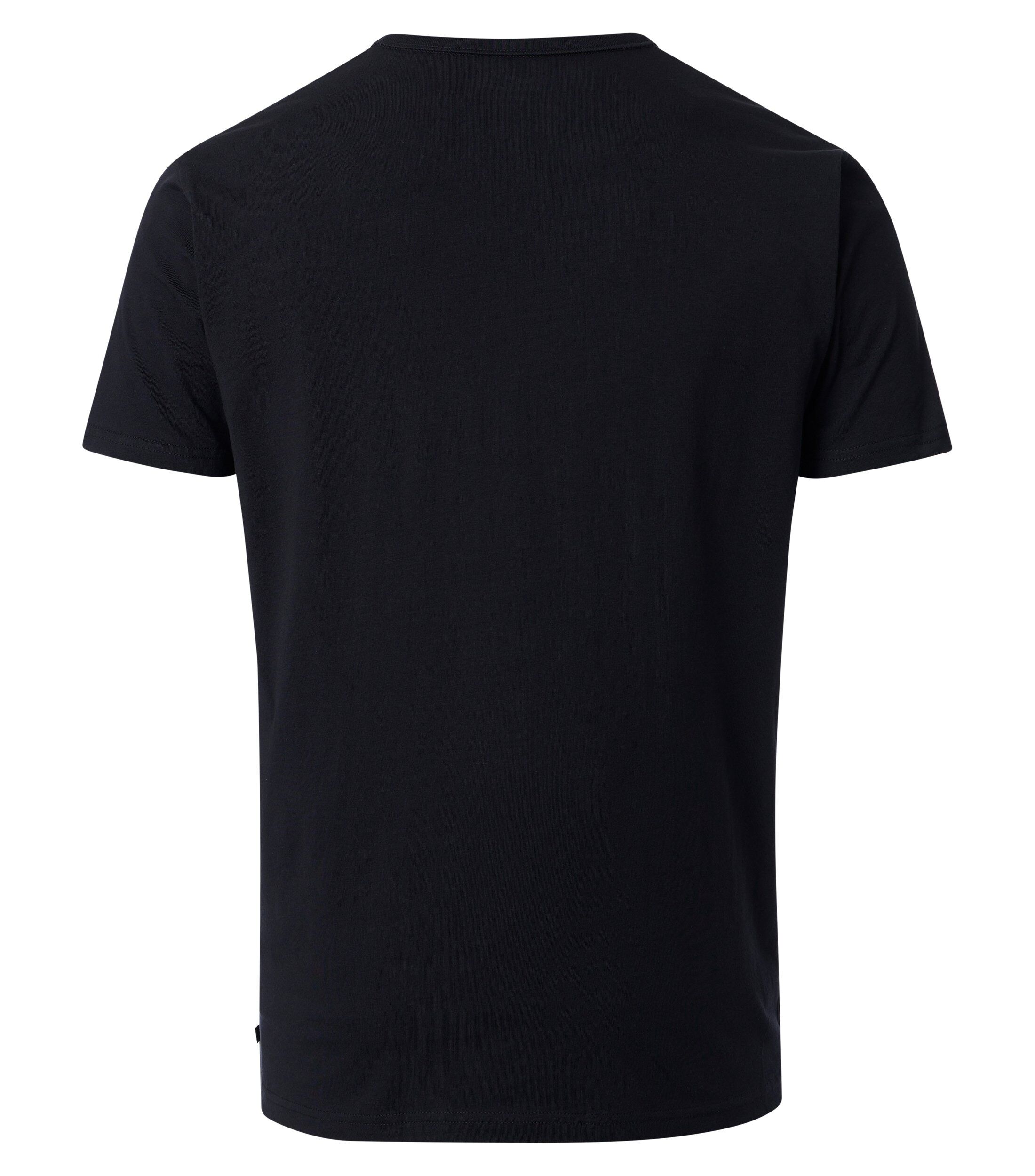VENTI modern heren T-shirt (2-pack), zwart