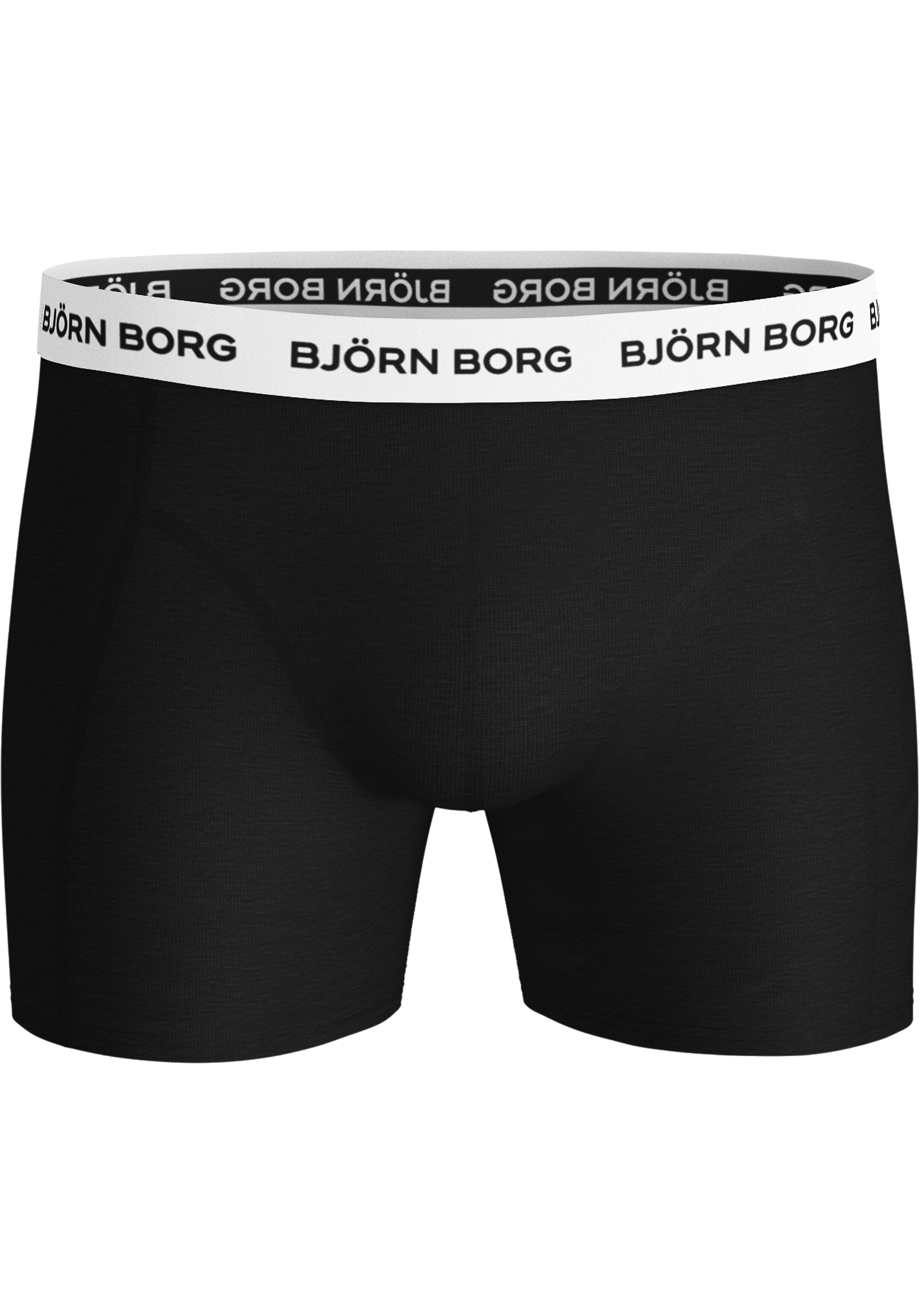 Bjorn Borg Cotton Stretch boxers, heren boxers normale lengte (12-pack), zwart, navy blauw, blauw, zwart, navy blauw, blauw, grijs, blauw, zwart, blauw, zwart