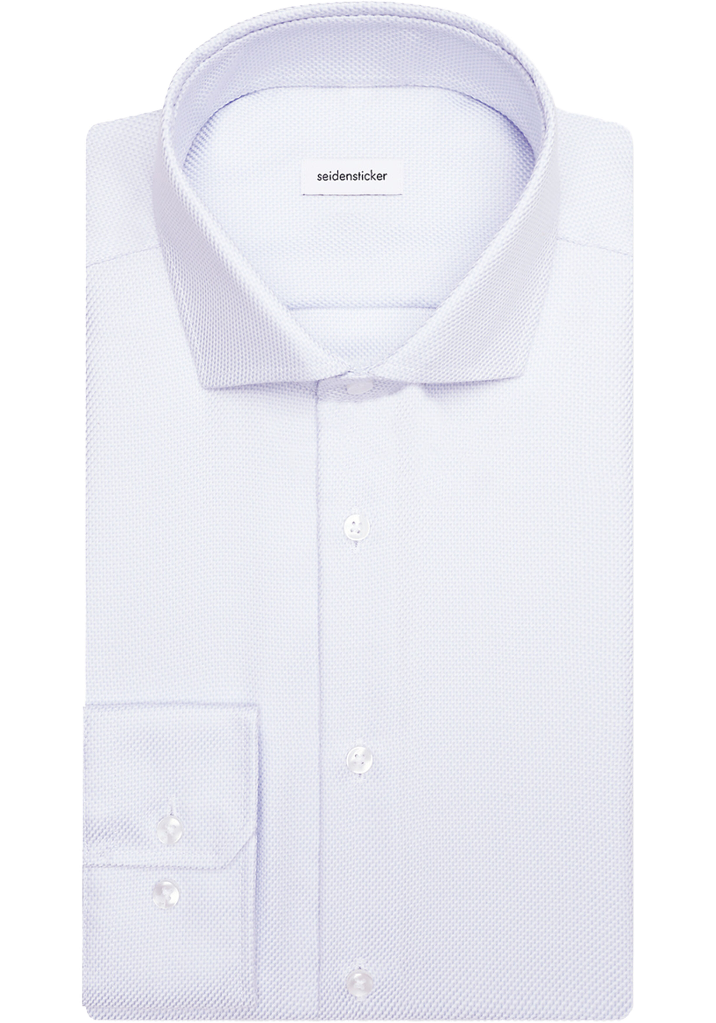 Seidensticker comfort fit overhemd, structuur, blauw