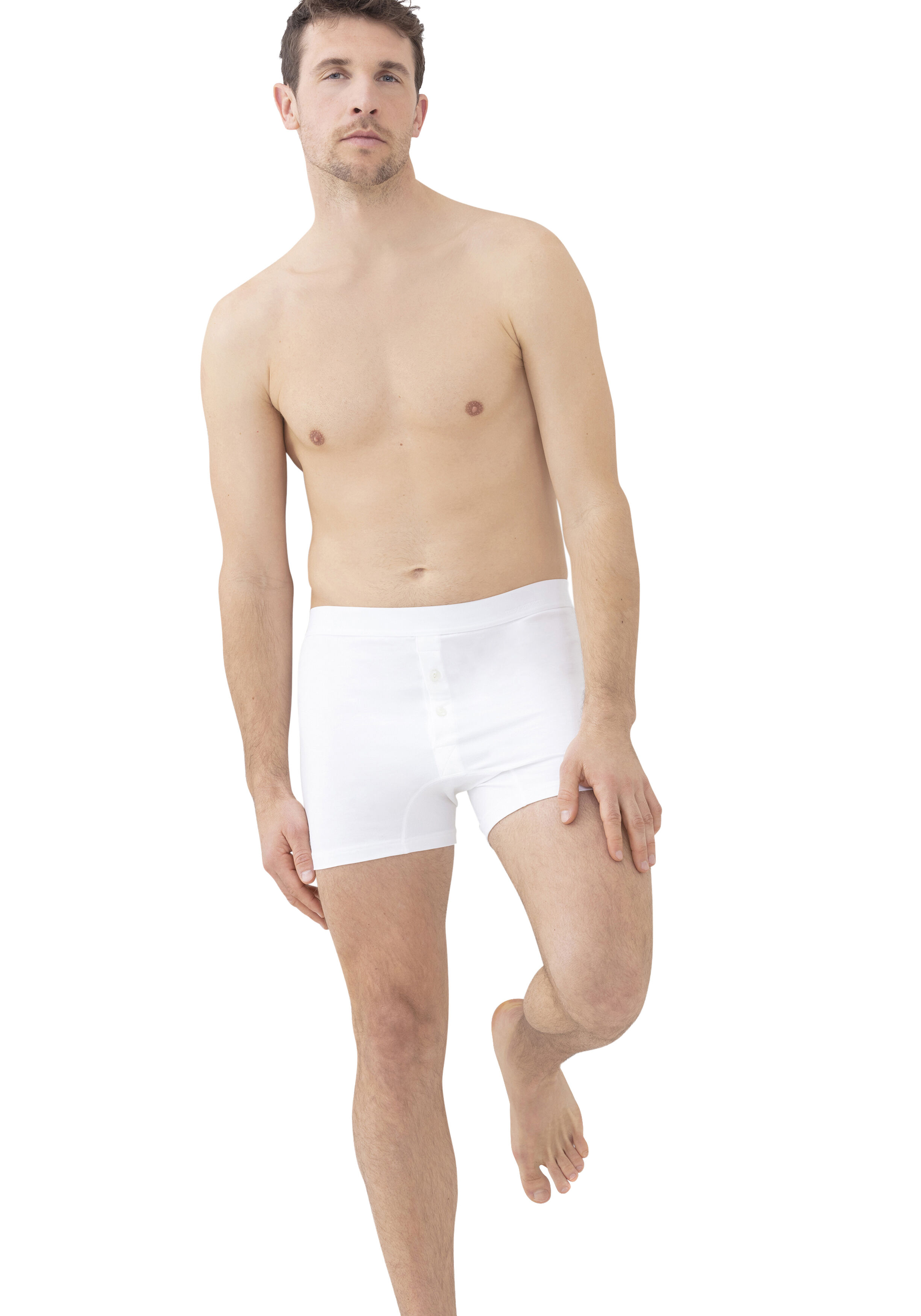 Mey heren trunk shorts Mey Business Class, trunk wijde boxer, wit