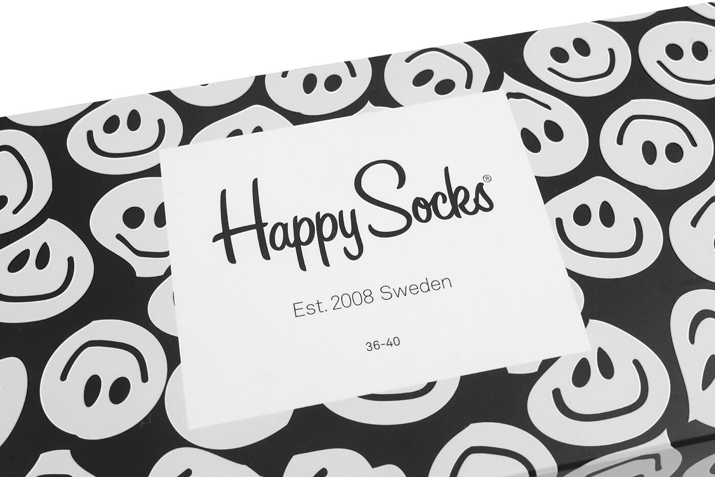 Happy Socks sokken, Happy Black White Gift Box  