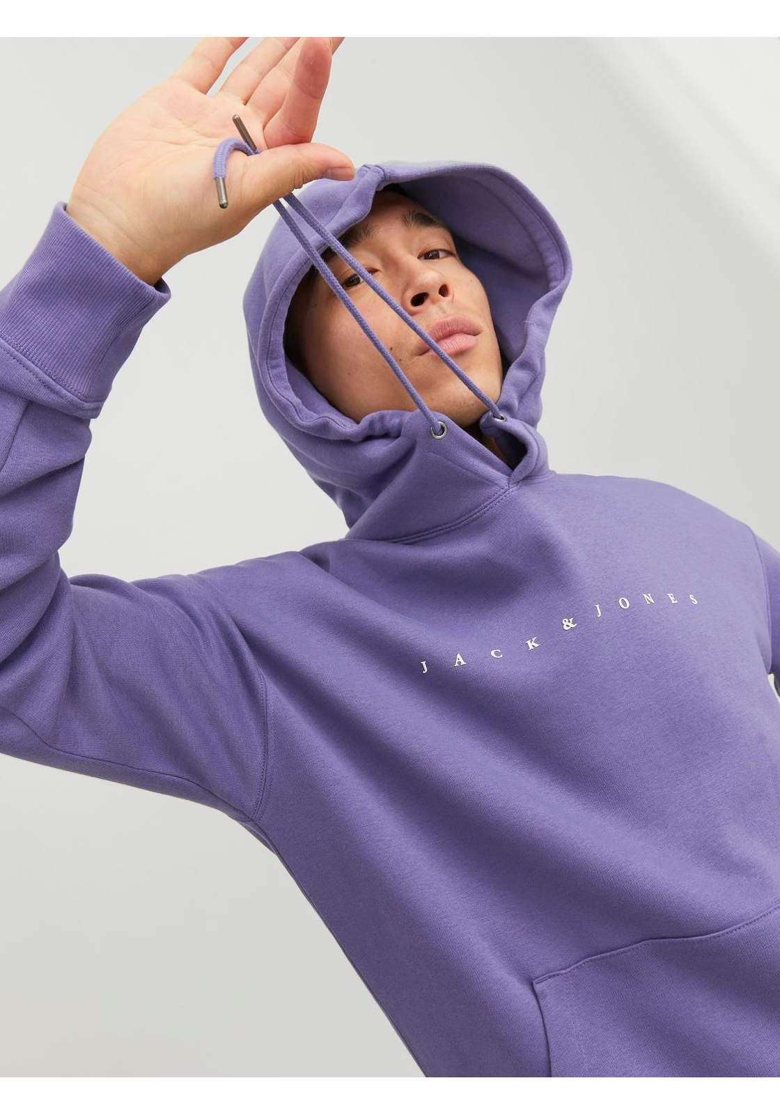 image_8_jj__4238414__creativejpgvca5562c1194290d0071b1a10fbfd267a06e6 JACK & JONES Star jj sweat hood regular fit, heren hoodie katoenmengsel met capuchon, paars