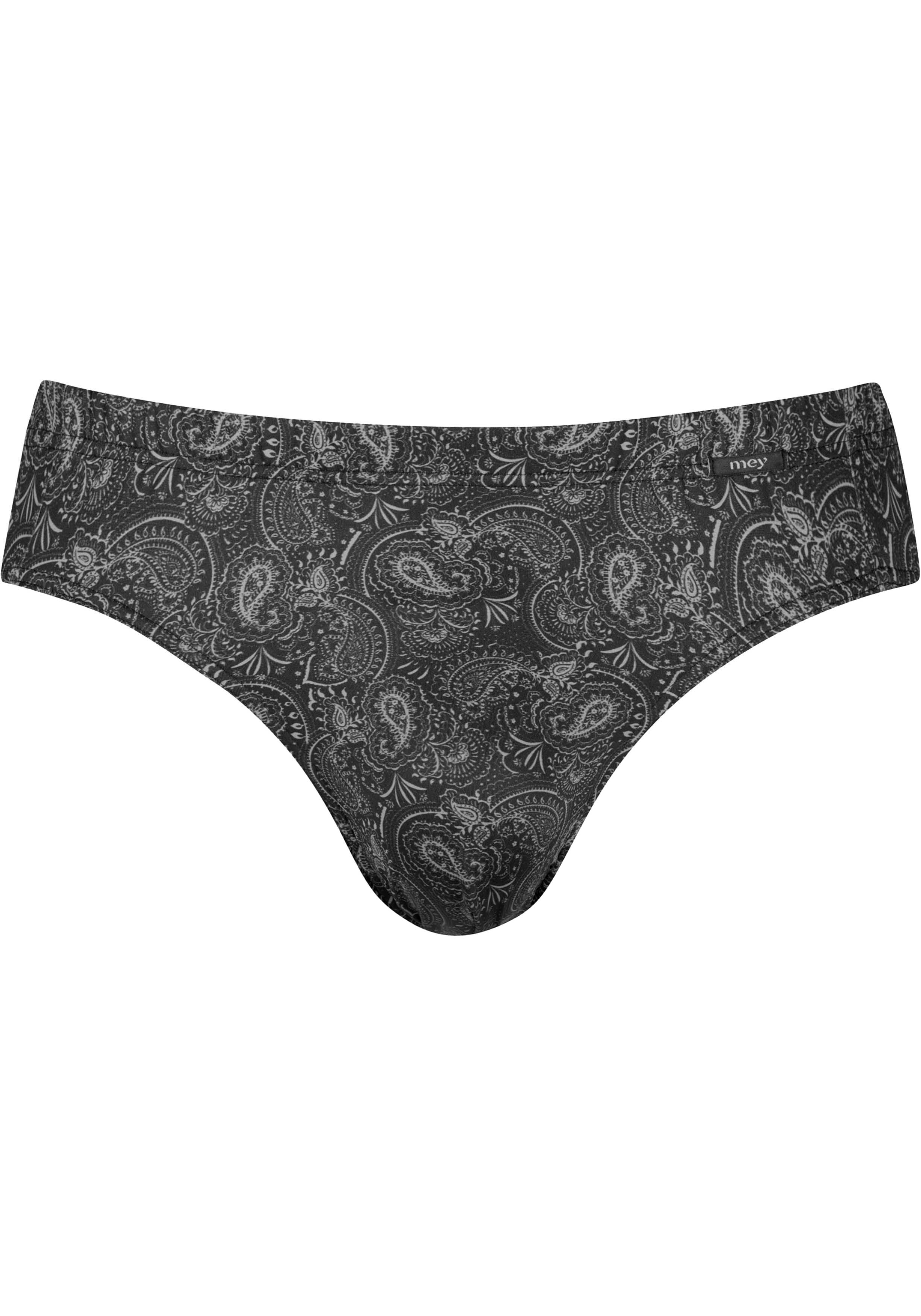 Mey heren jazz pants Bc Paisley, slip, zwart