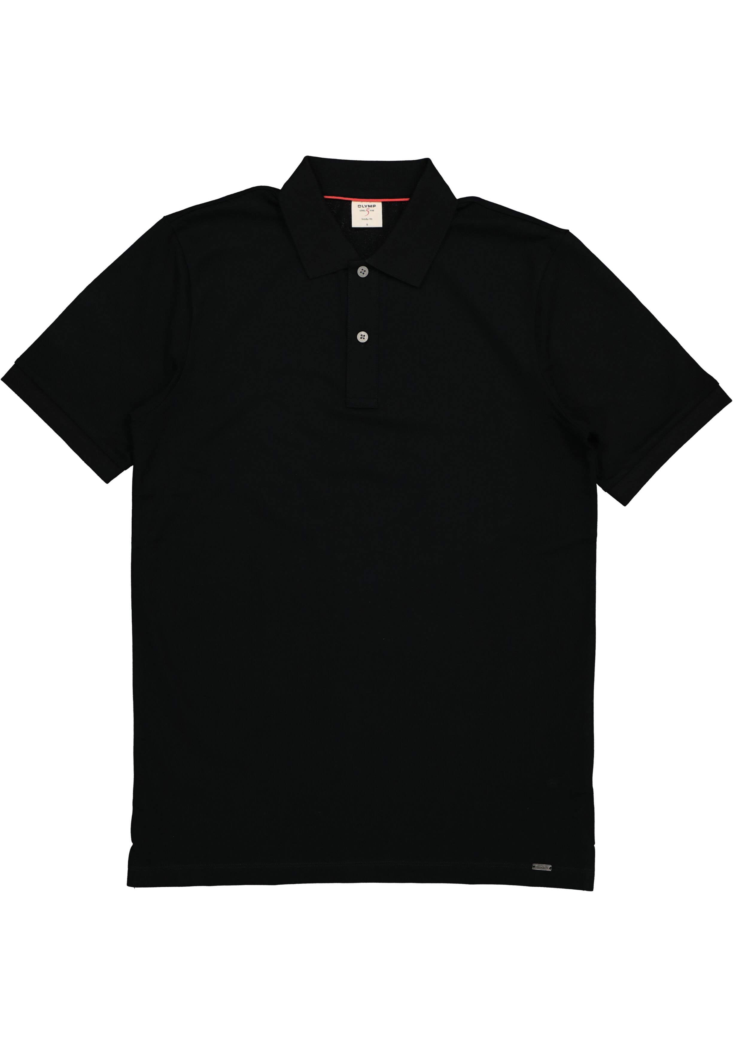 OLYMP Level 5 body fit poloshirt, stretch, zwart
