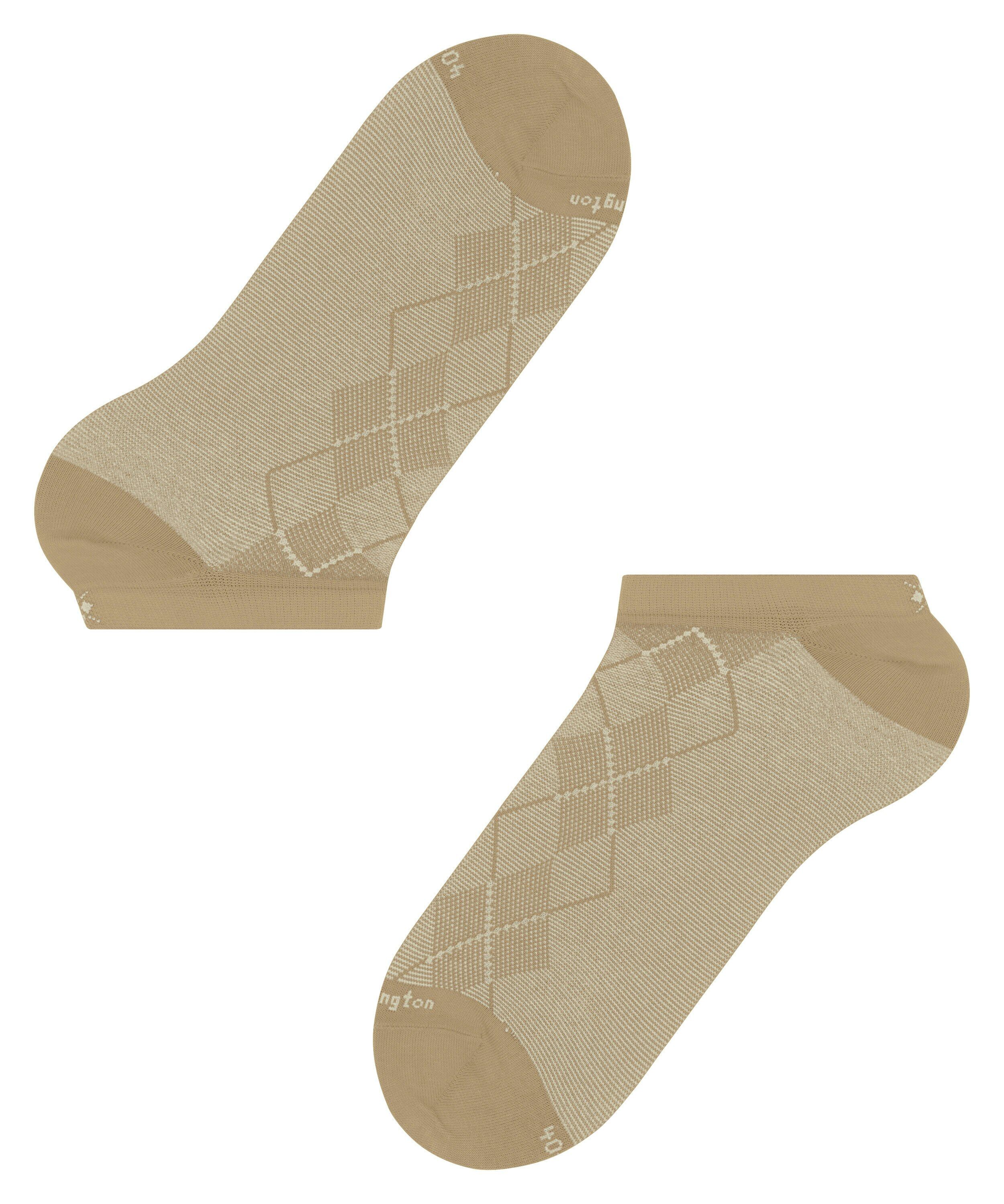 Burlington Carrington heren sneakersokken, bruin (desert sand)