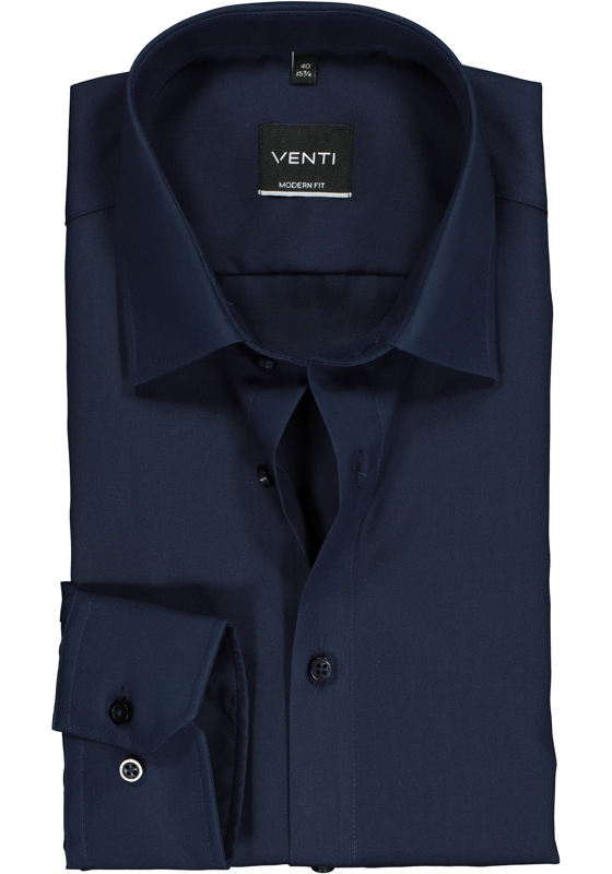 VENTI modern fit overhemd, marine blauw VENTI modern fit overhemd, marine blauw
