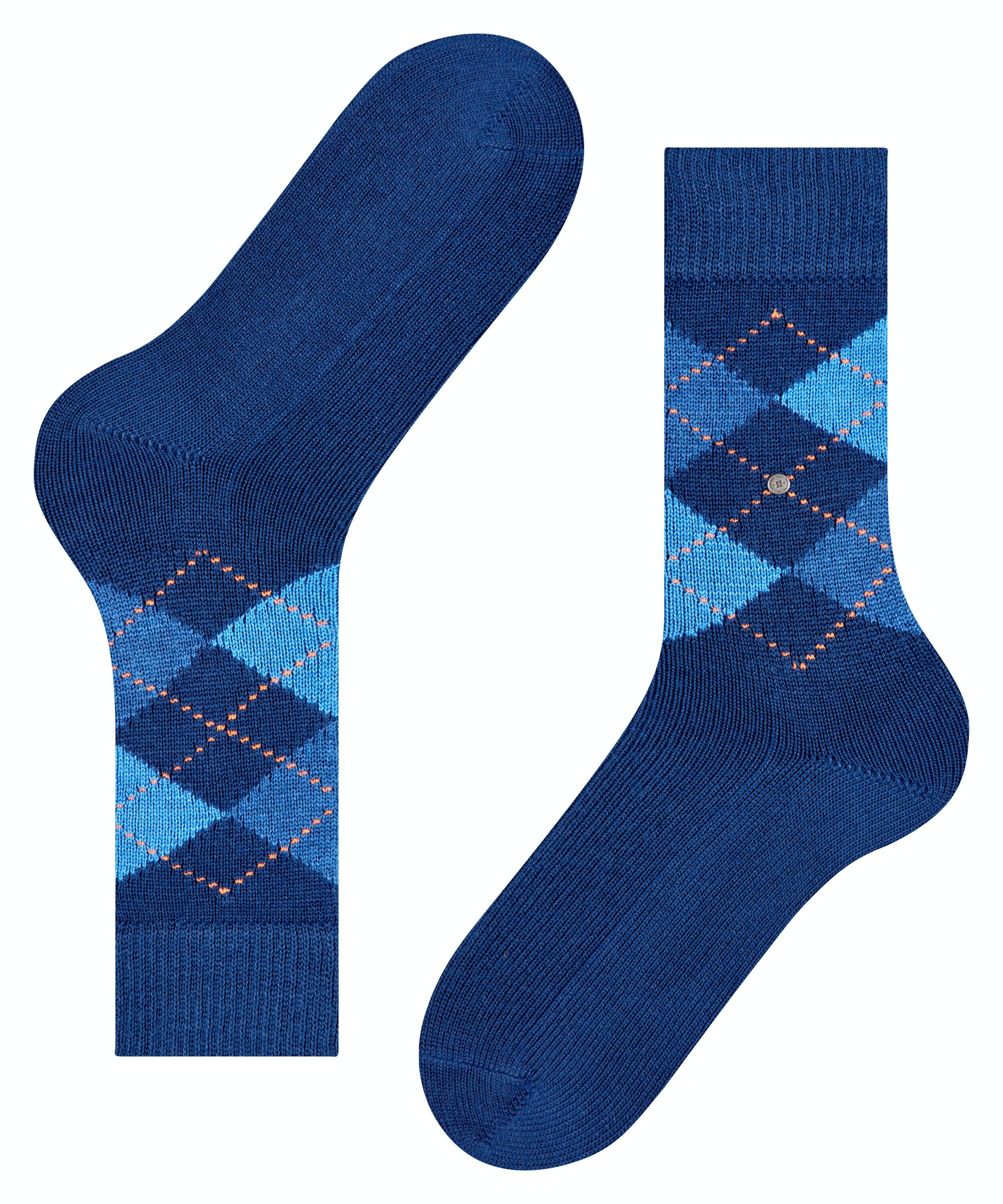 Burlington Preston herensokken, blauw (royal blue)