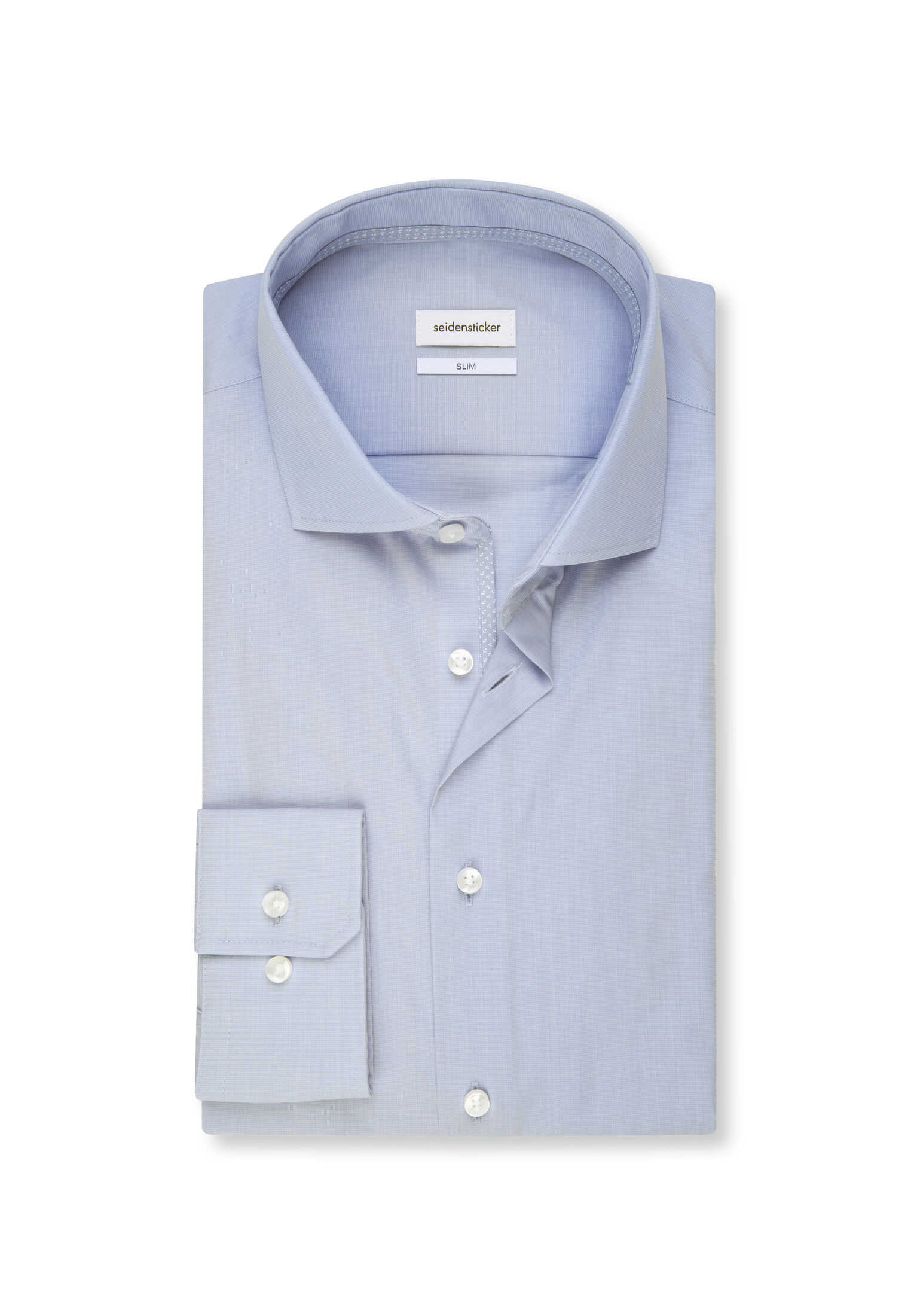 Seidensticker slim fit overhemd, popeline, blauw