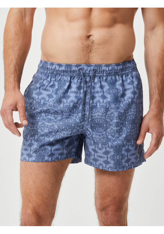 Bjorn Borg Print Swim Shorts, heren zwembroek, blauwe print Bjorn Borg Print Swim Shorts, heren zwembroek, blauwe print