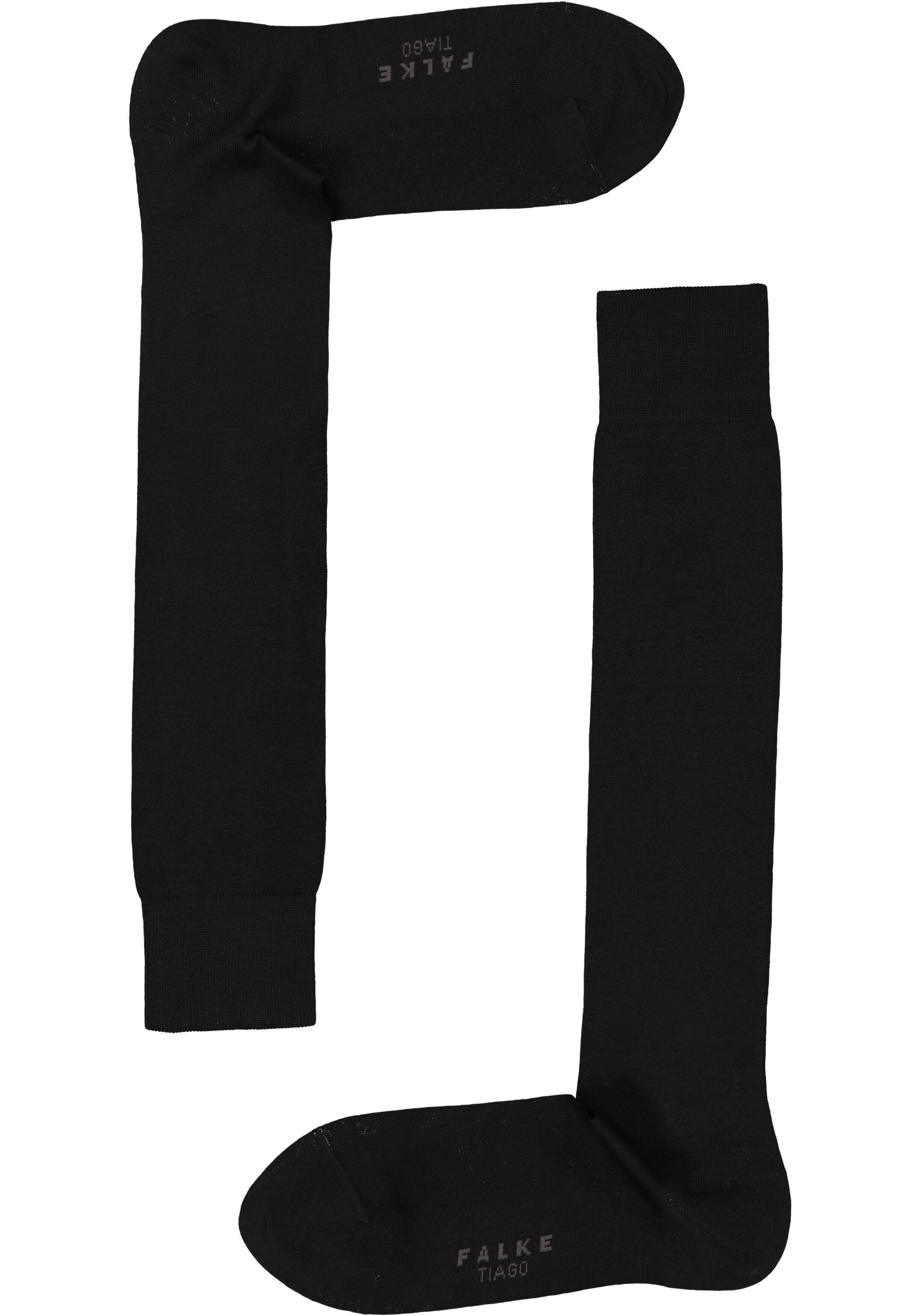FALKE Tiago heren kniekousen, zwart (black)