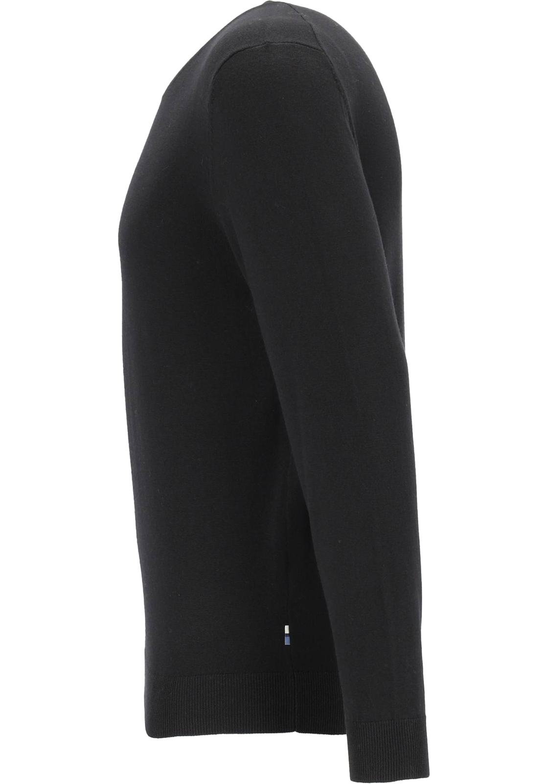 OLYMP modern fit trui wol, O-hals, zwart OLYMP modern fit trui wol, O-hals, zwart