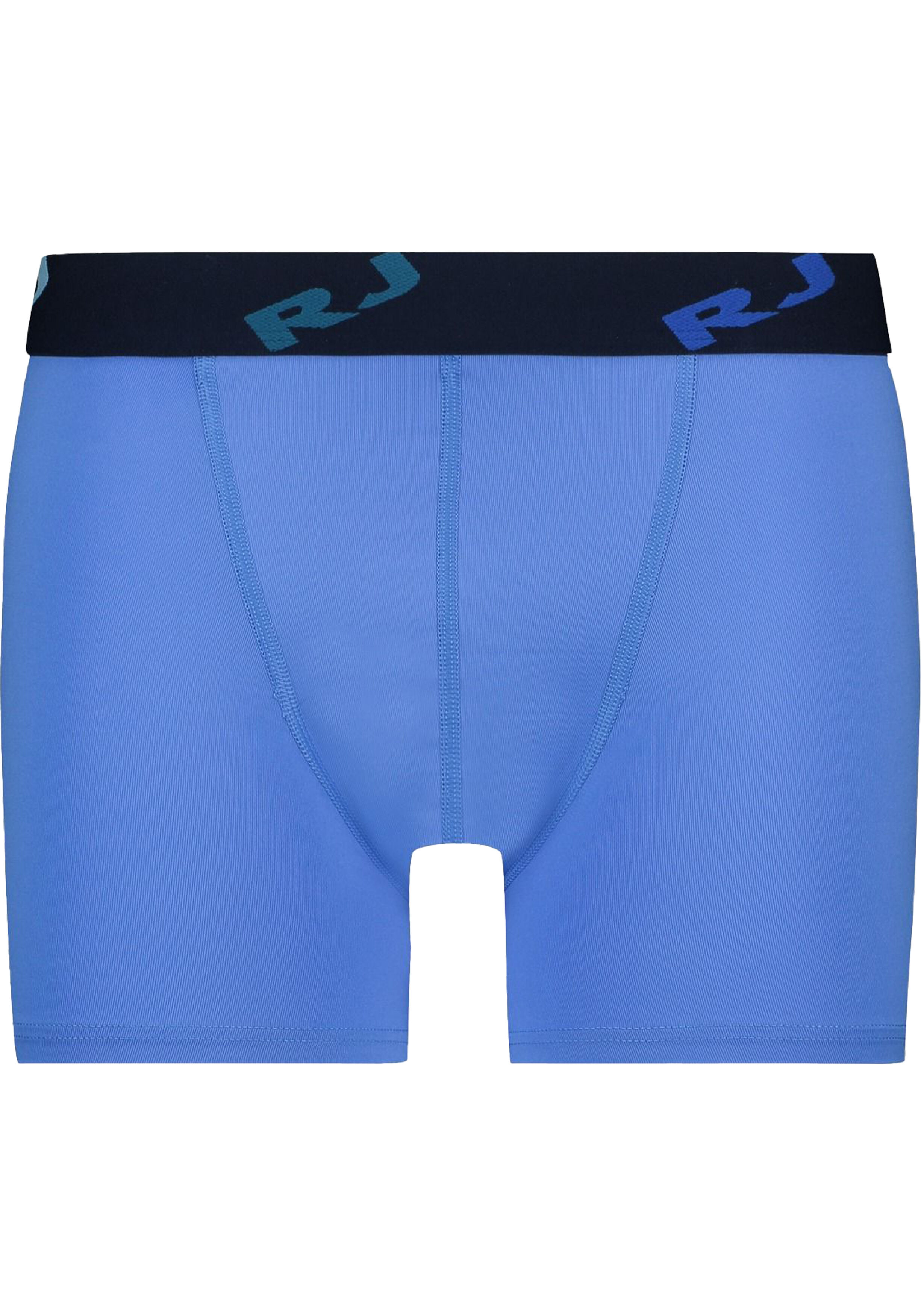 RJ Bodywear Pure Color boxer (1-pack), heren boxer lang, hemelsblauw