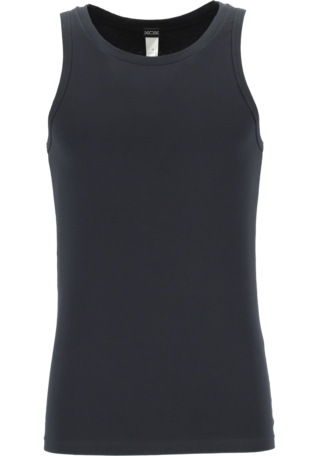 1-9009984160244-hom-HOM_401332400004_SI_zwart_4foto_met_optie_HR HOM Supreme Cotton tanktop (1-pack), heren singlet, zwart
