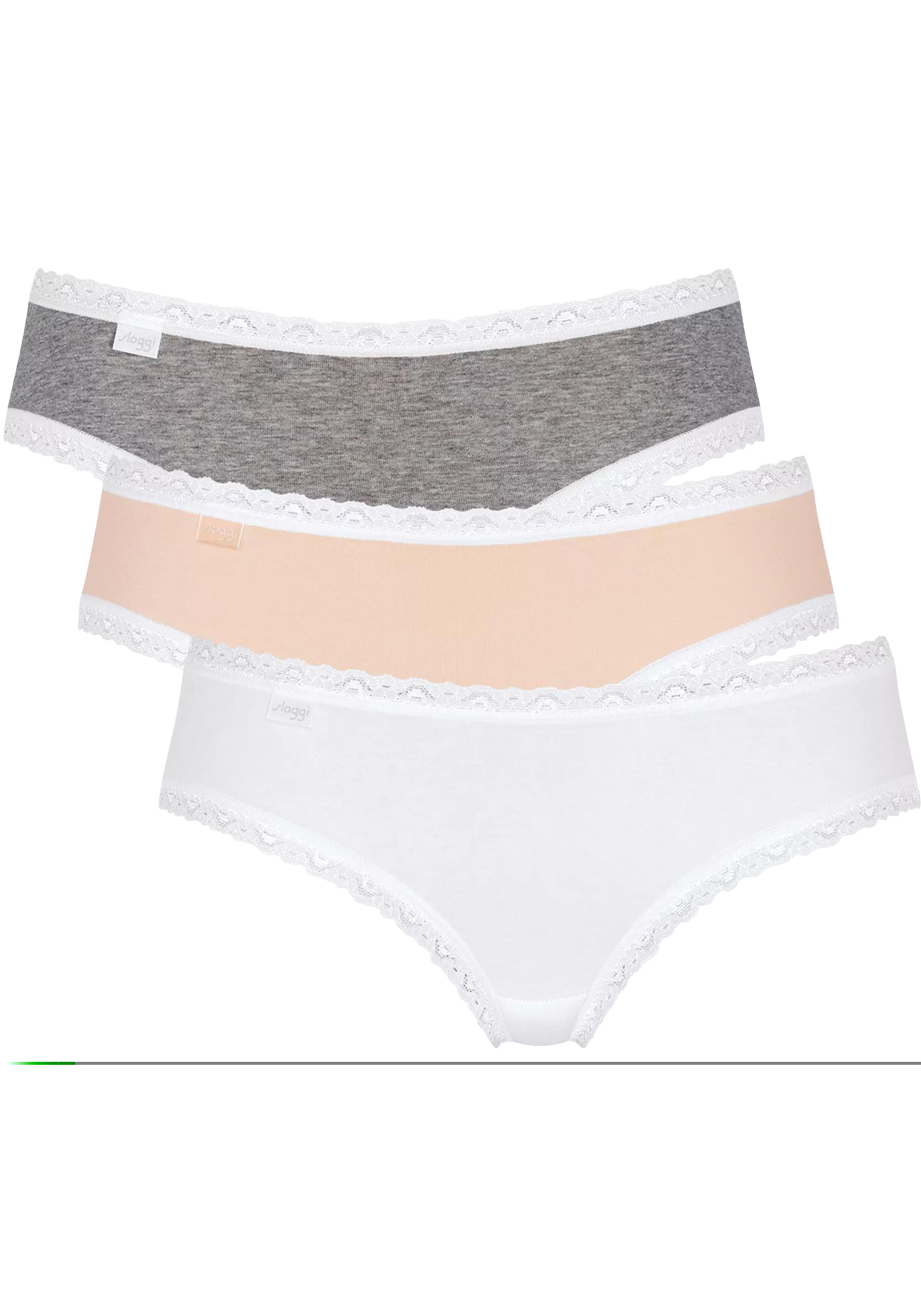 Sloggi Women 24/7 Weekend Hipster (3-pack), dames slip, verschillende kleuren