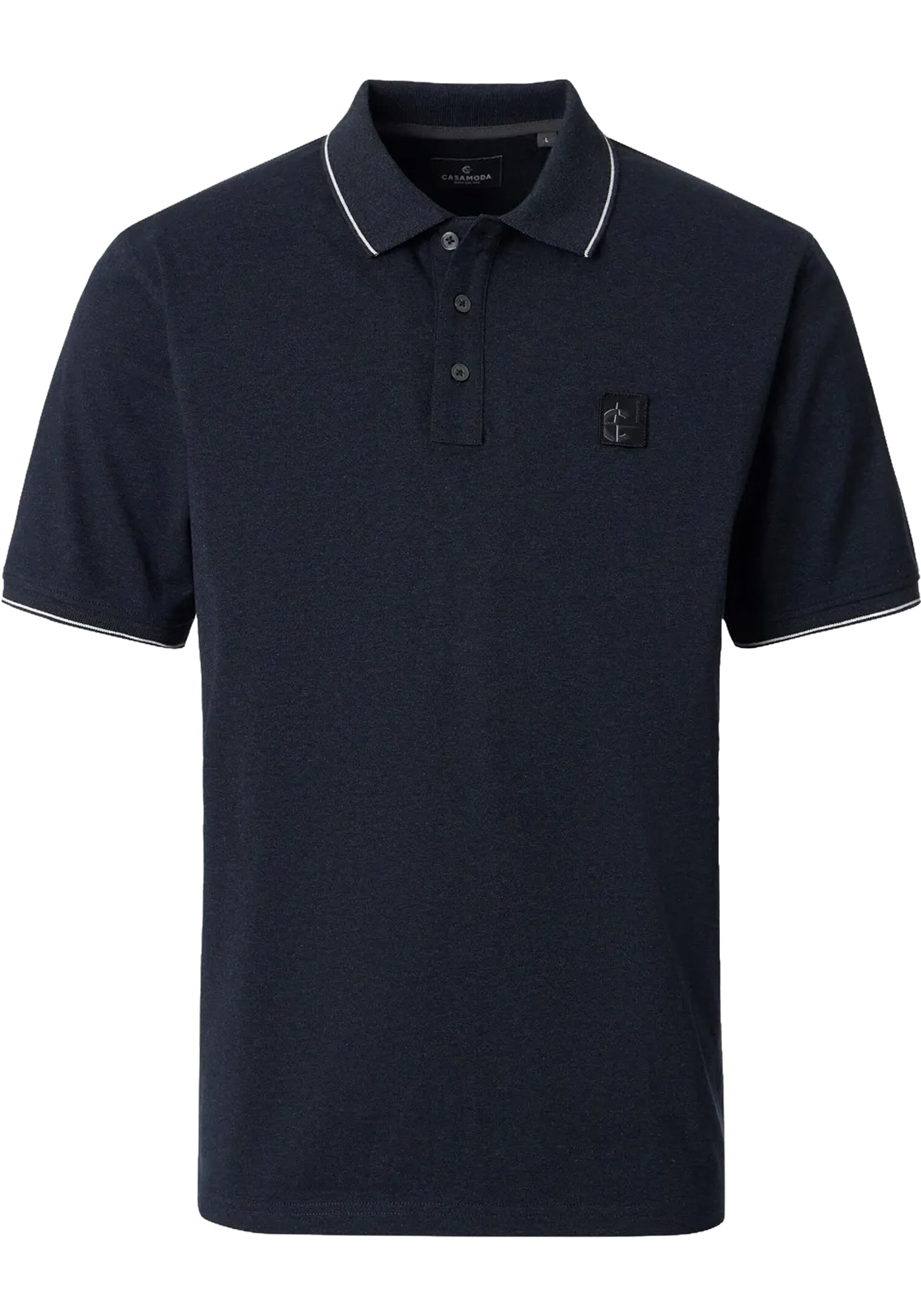 CASA MODA comfort fit heren polo, blauw