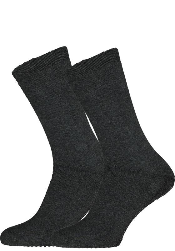 Homepads herensokken, antraciet (zwarte noppen) Homepads herensokken, antraciet (zwarte noppen)