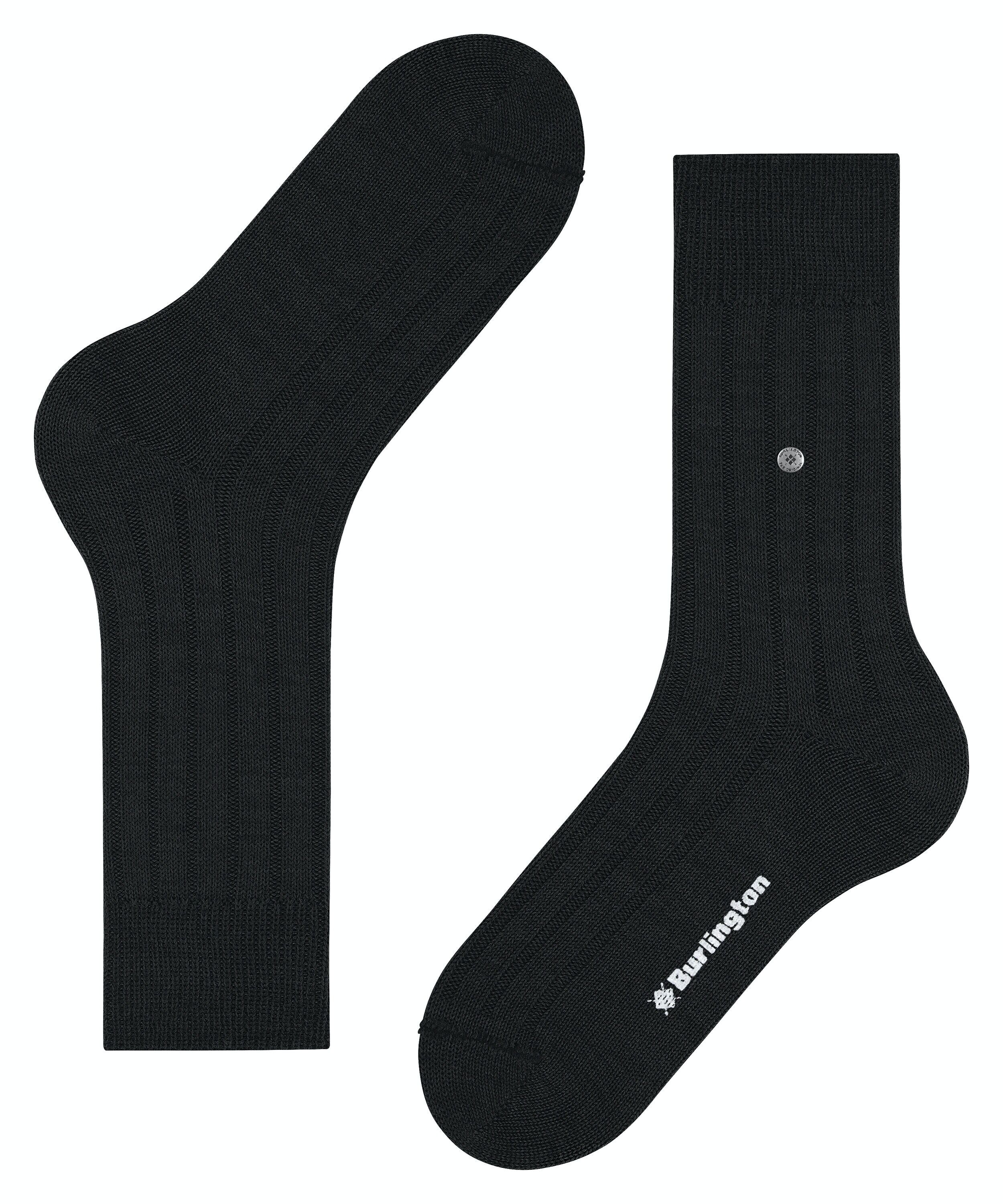 Burlington Dover herensokken, zwart (black)