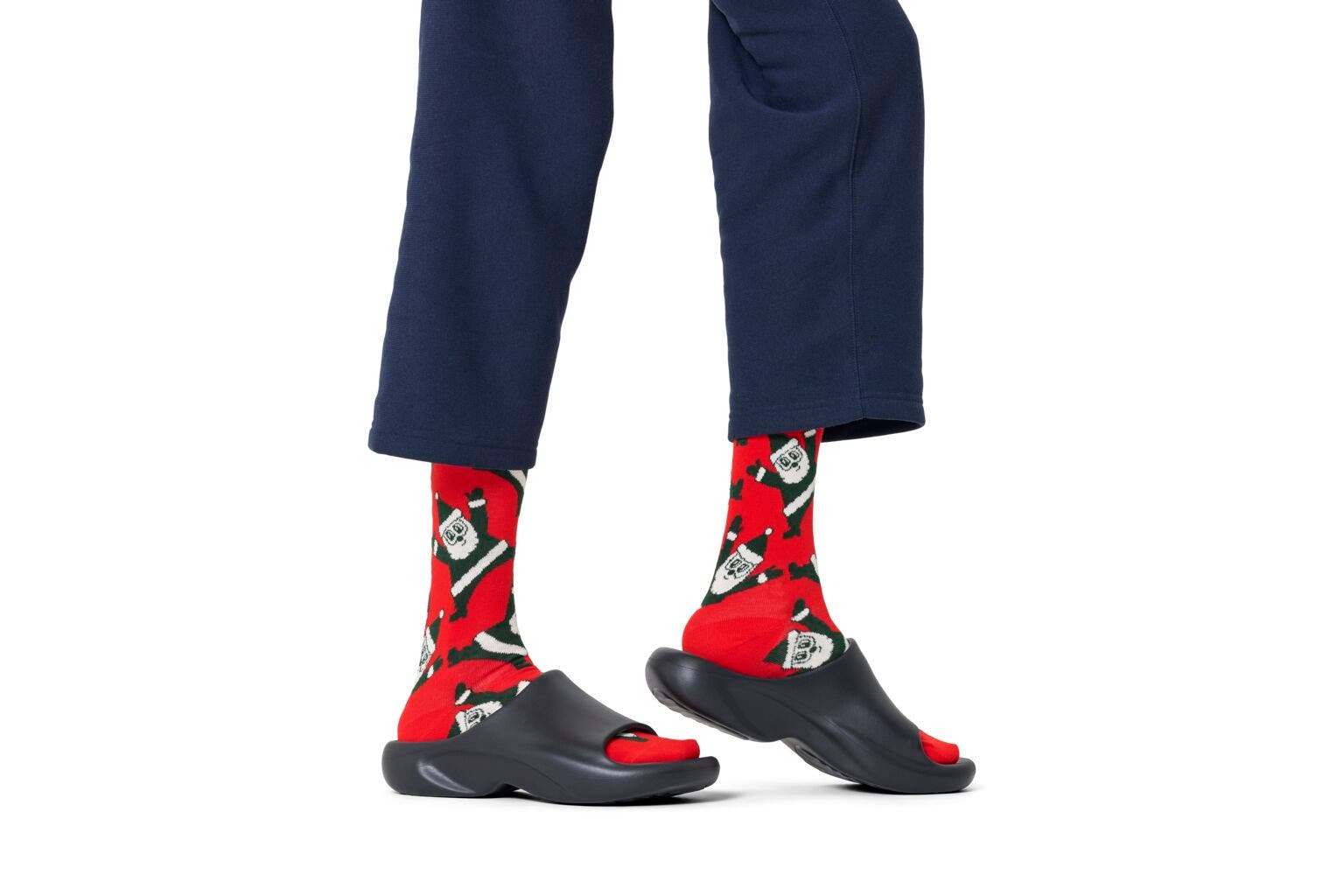 Happy Socks Santa Sock, unisex sokken, rood