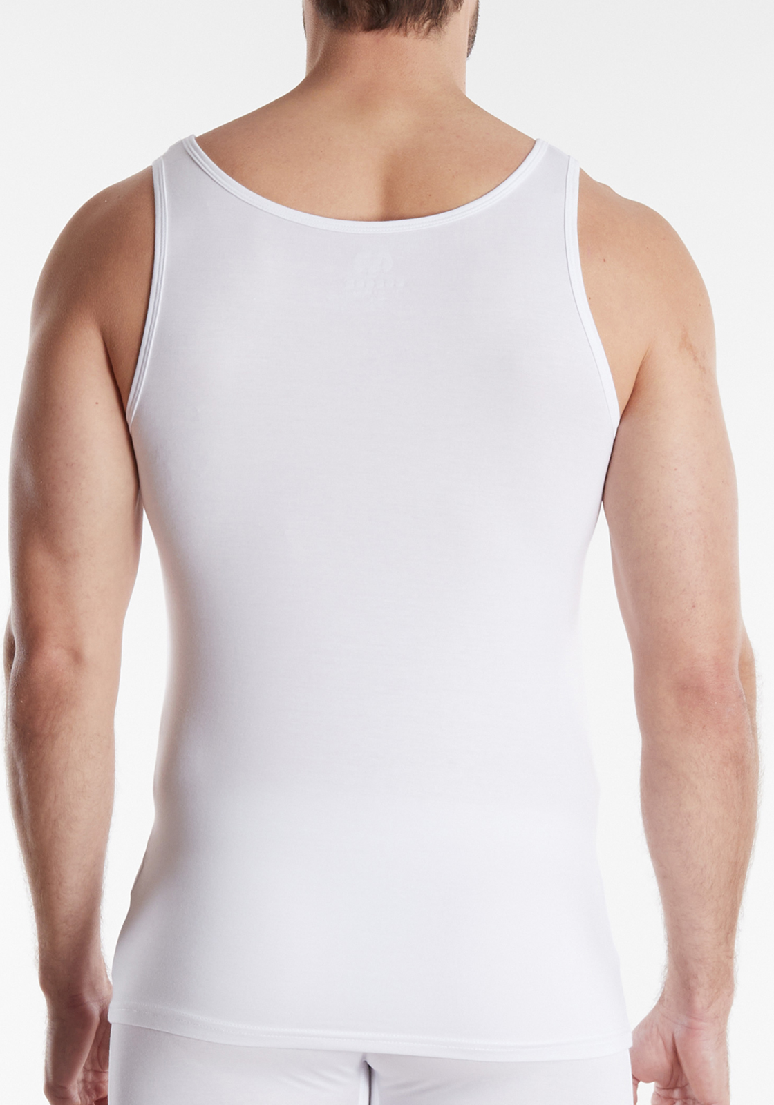 Ceceba heren singlet O-hals (1-pack), wit Ceceba heren singlet O-hals (1-pack), wit