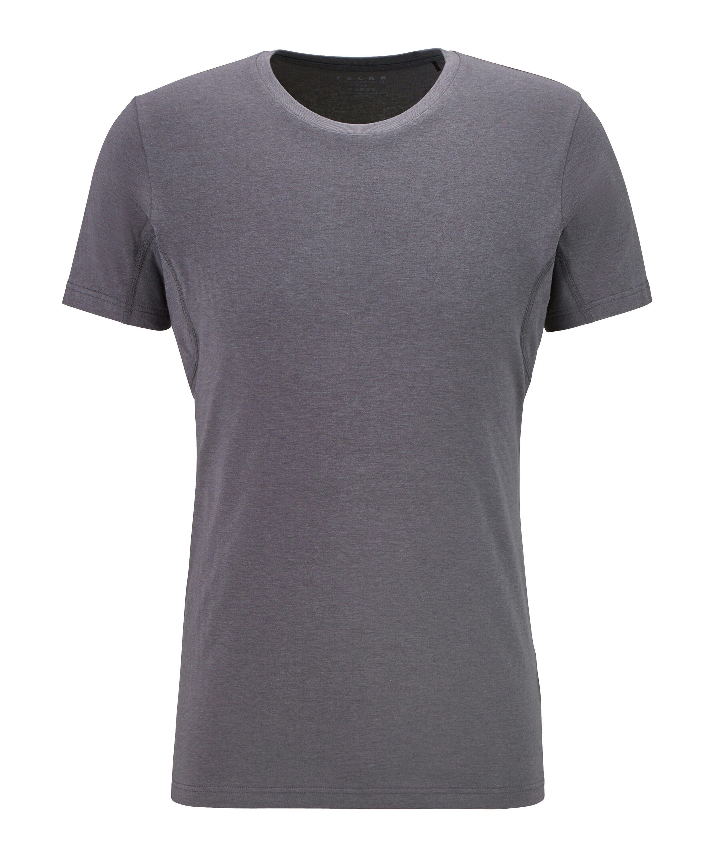 FALKE heren T-shirt Daily Climate Control, korte mouw, donkergrijs (carbon)