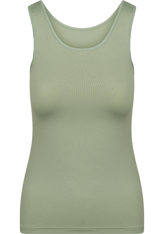 RJ Bodywear Pure Color dames top (1-pack), hemdje met brede banden, olijf RJ Bodywear Pure Color dames top (1-pack), hemdje met brede banden, olijf