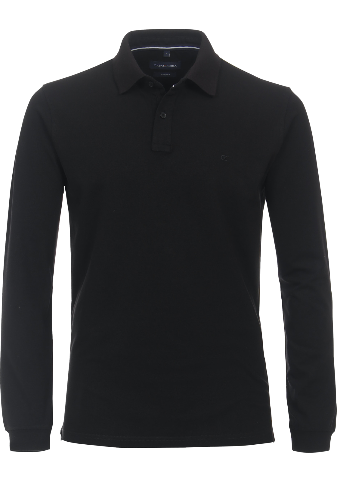 1-4064813448899-casa_moda-polo_HR CASA MODA comfort fit polo lange mouw, zwart