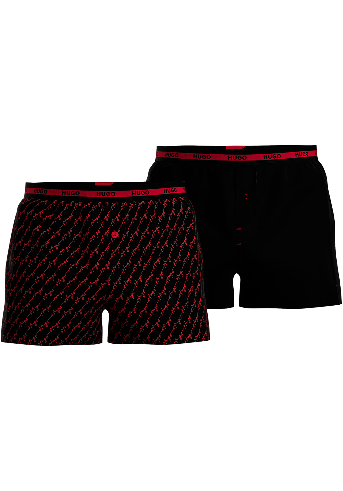 1-4063537167796-50469774-007-boxers-hugo_boss_HR HUGO boxershorts woven (2-pack), heren boxers wijd model, zwart