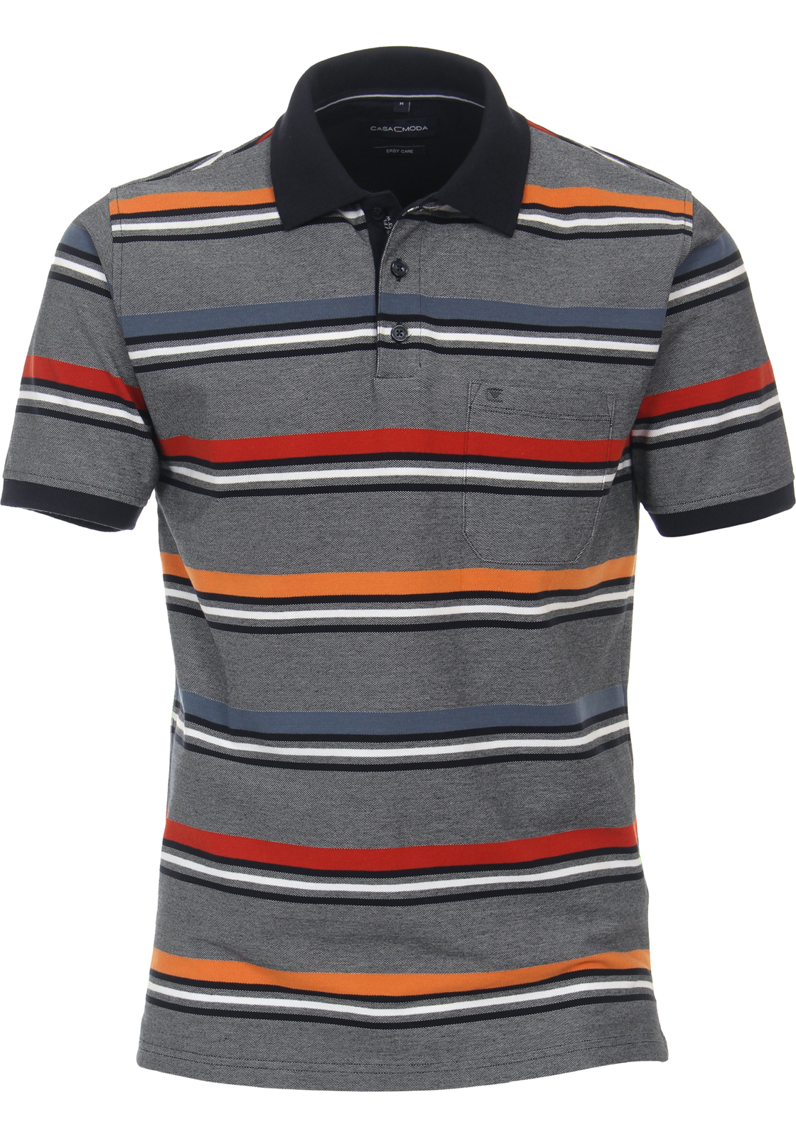 1-4064813547424-casa_moda-polo_HR CASA MODA comfort fit heren polo, oranje