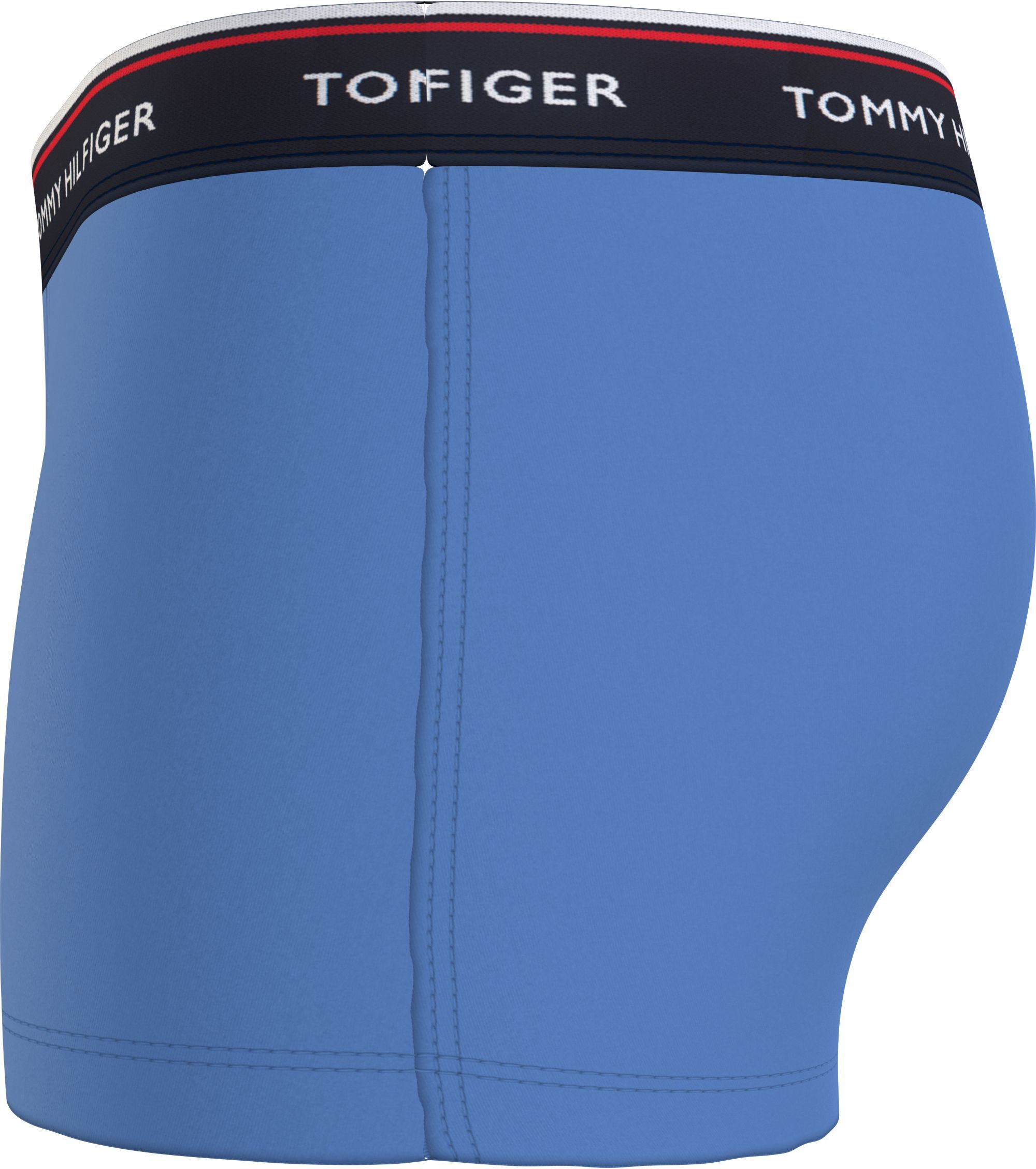 Tommy Hilfiger trunk (3-pack), heren boxers normale lengte, middenblauw, blauw, grijs