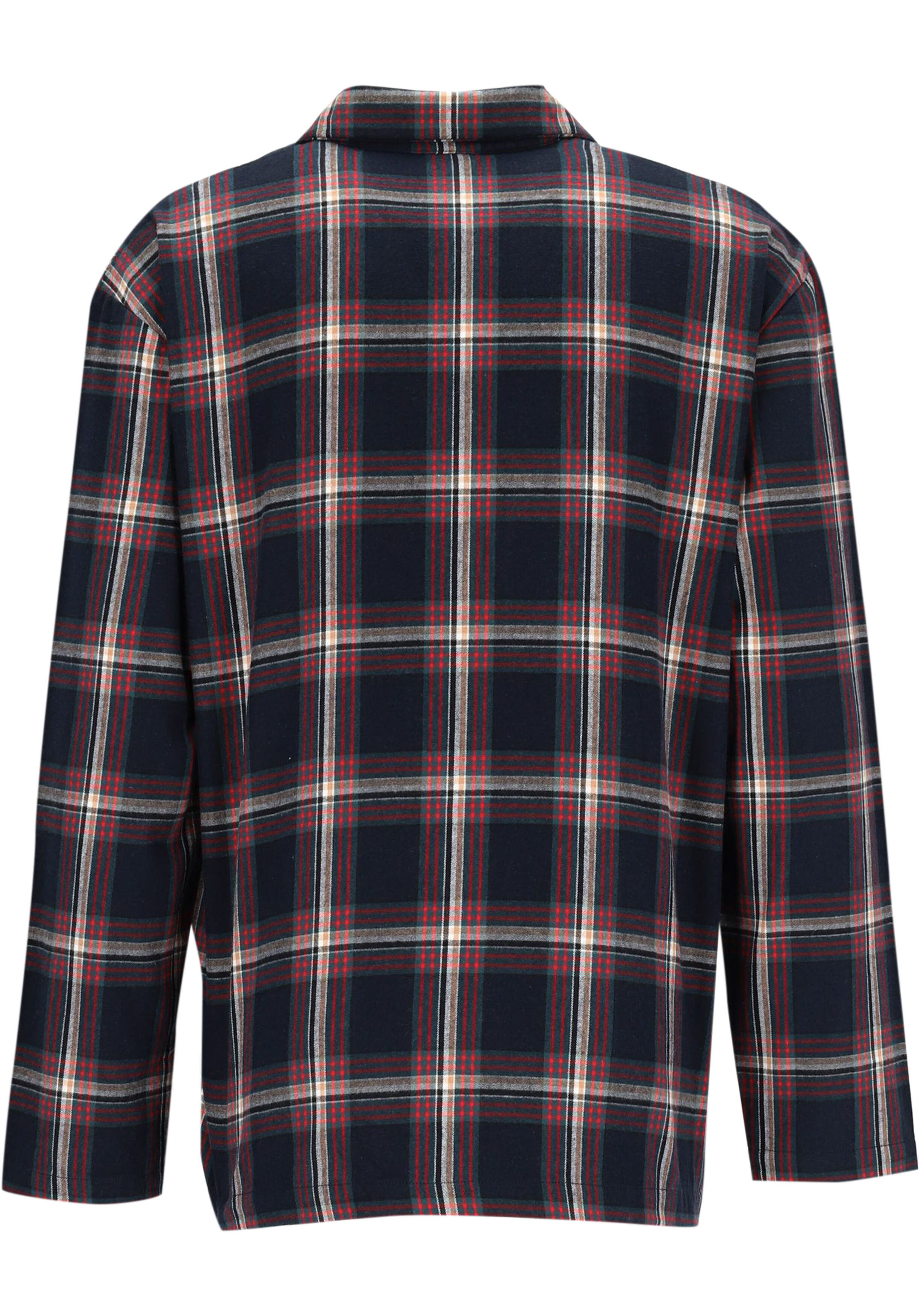BOSS Holiday Pyjama, heren pyjama set met knoopjes, blauw