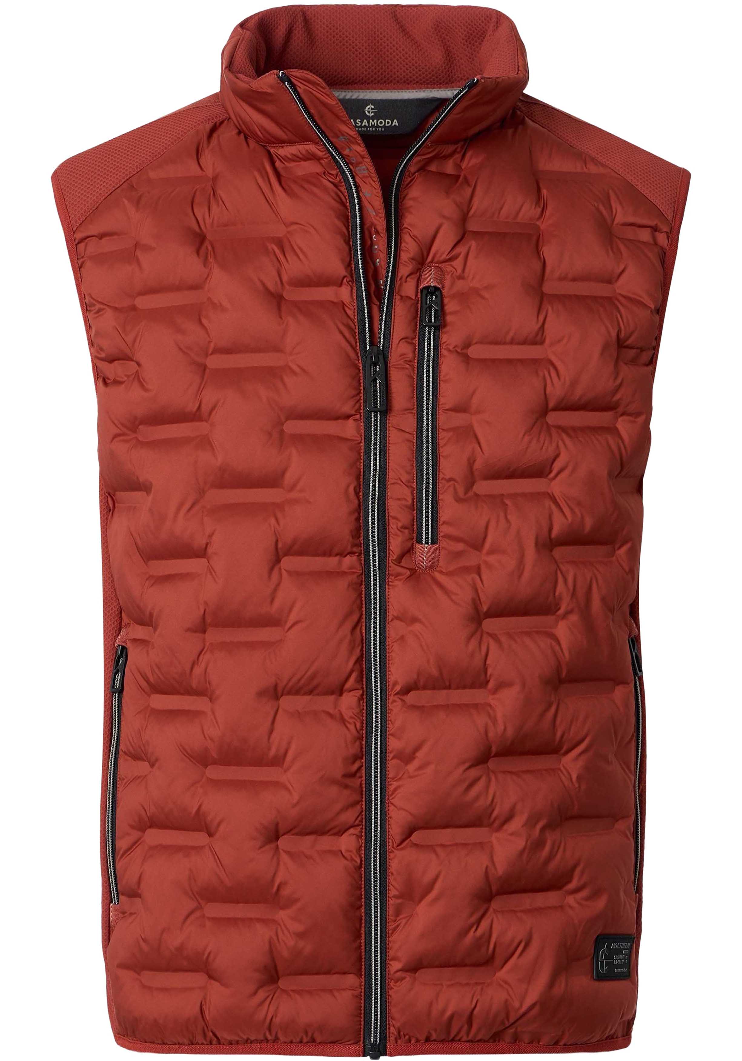 CASA MODA comfort fit bodywarmer, bordeauxrood