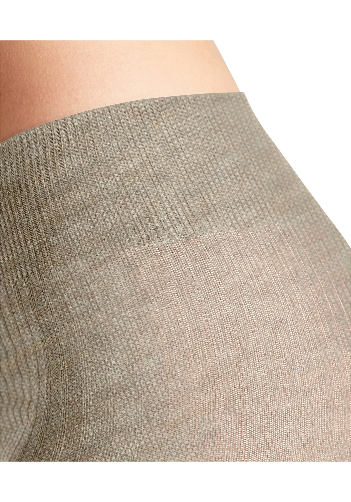 FALKE Family Rib TI dames panty, linen melange FALKE Family Rib TI dames panty, linen melange